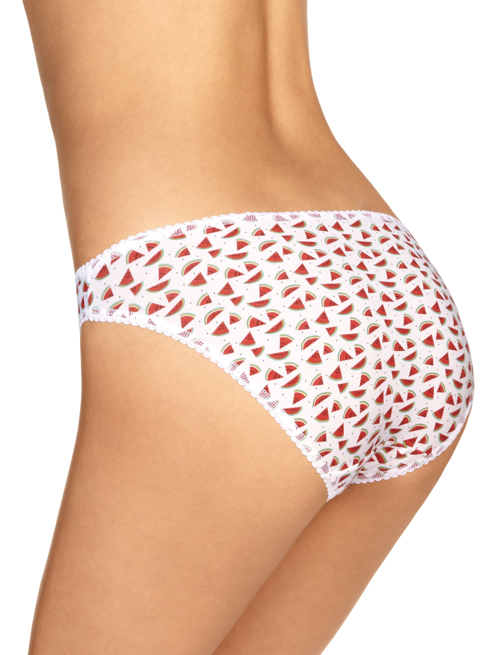 5 Pack Cotton Rich Printed Low Rise Bikini Knickers with New & Improved Fabric Image 2 of 5
