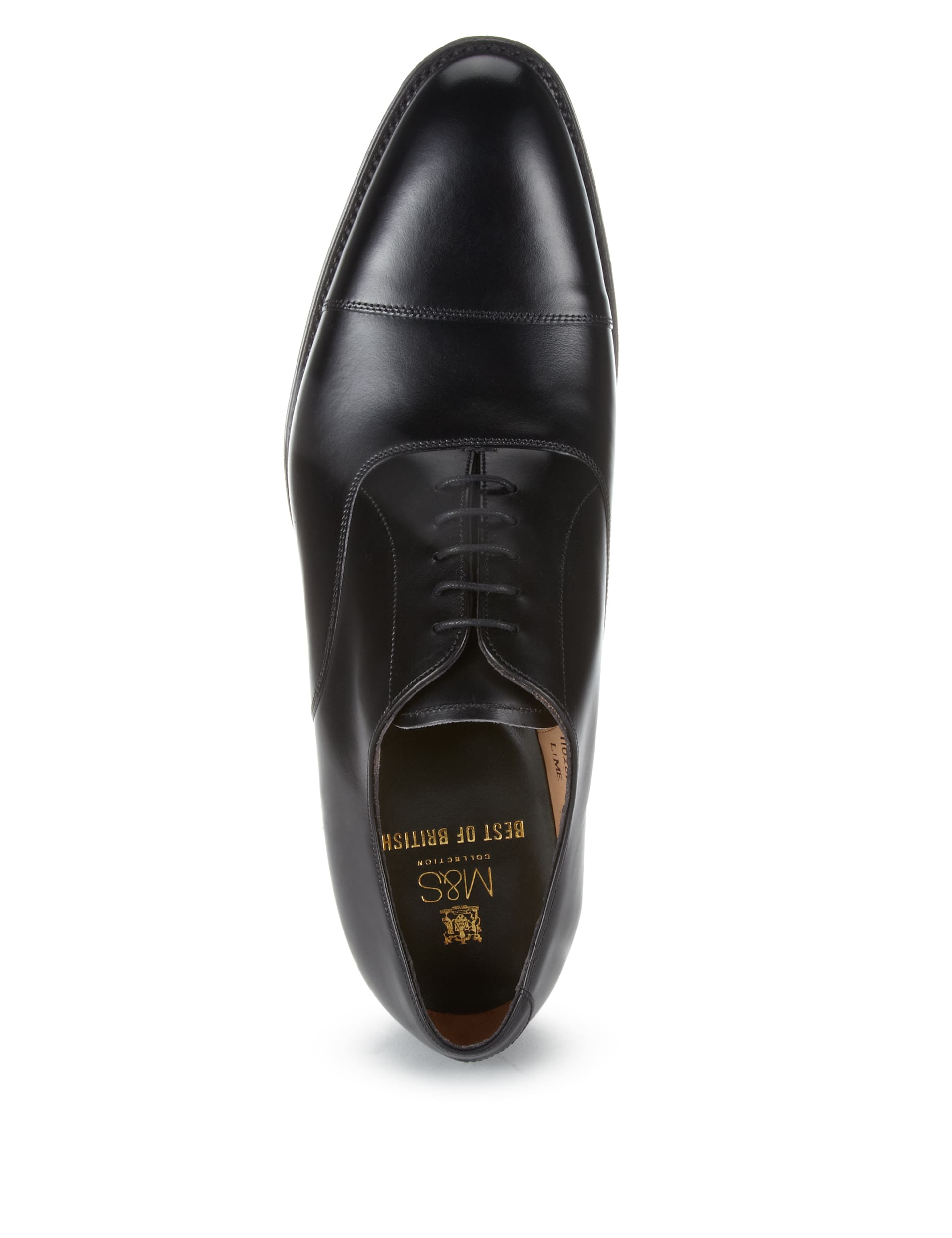 Leather Toe Cap Oxford Shoes Image 2 of 4