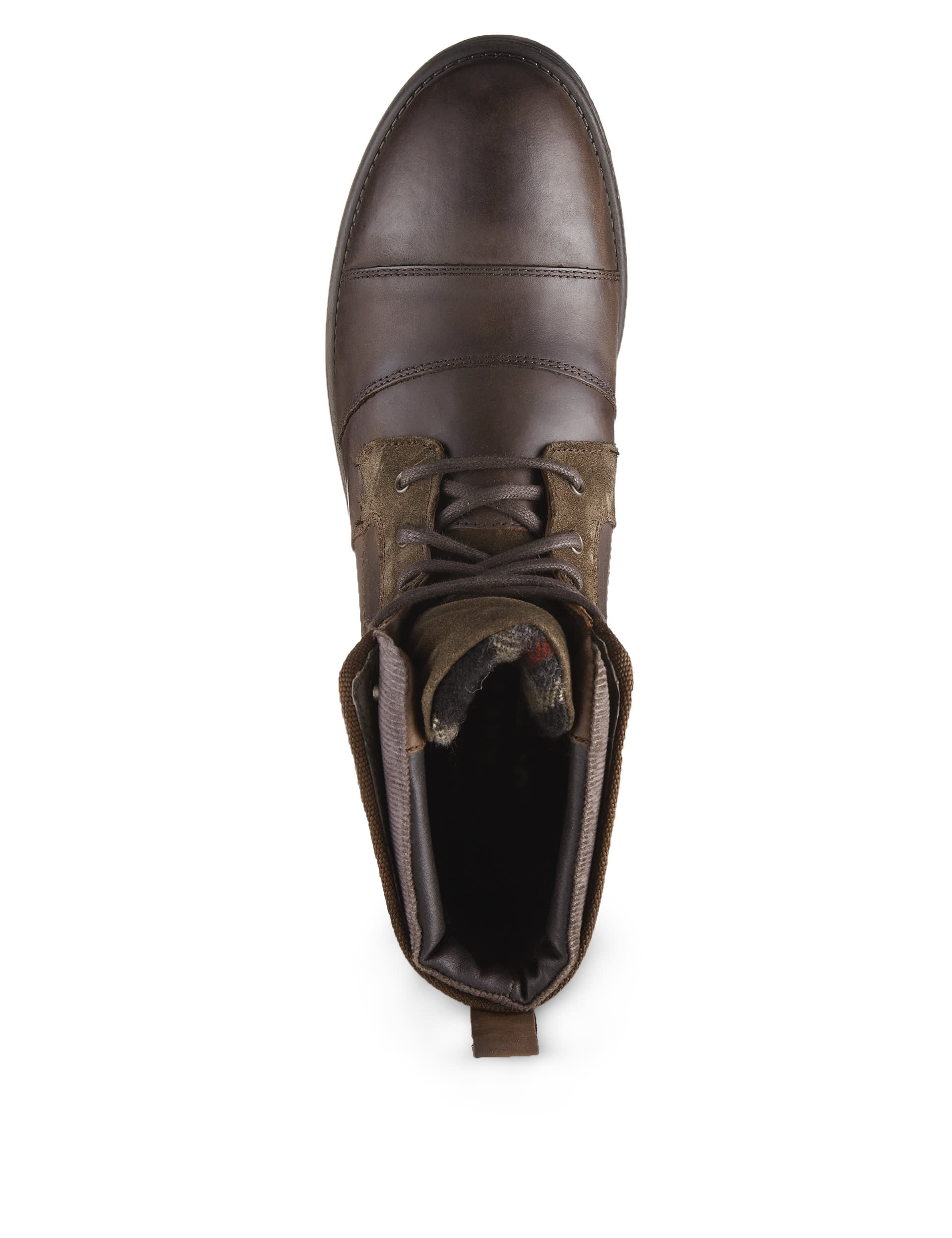 Leather Toe Cap Ankle Boots Image 2 of 4