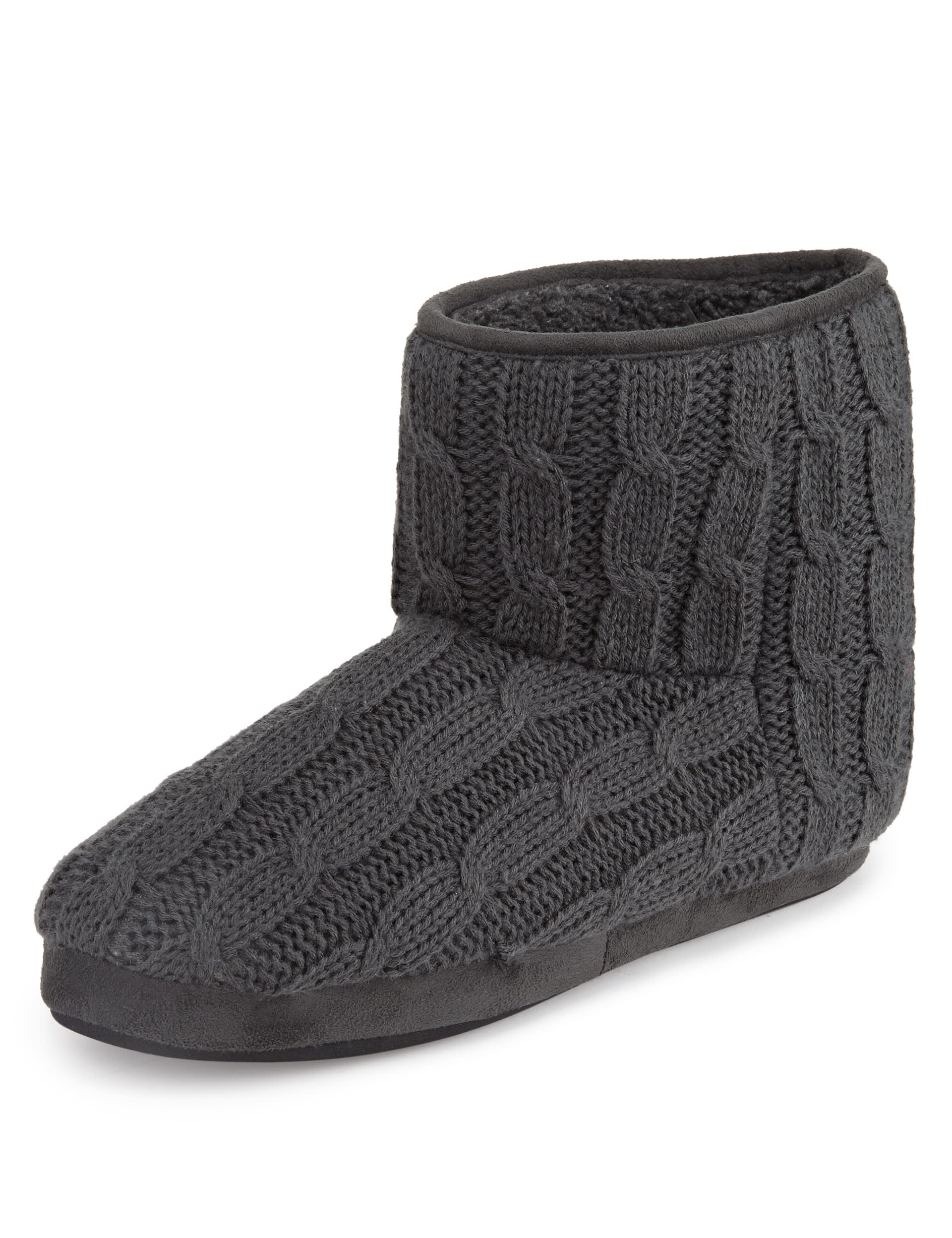 Knitted Slipper Boots with Thinsulate M S Collection M S