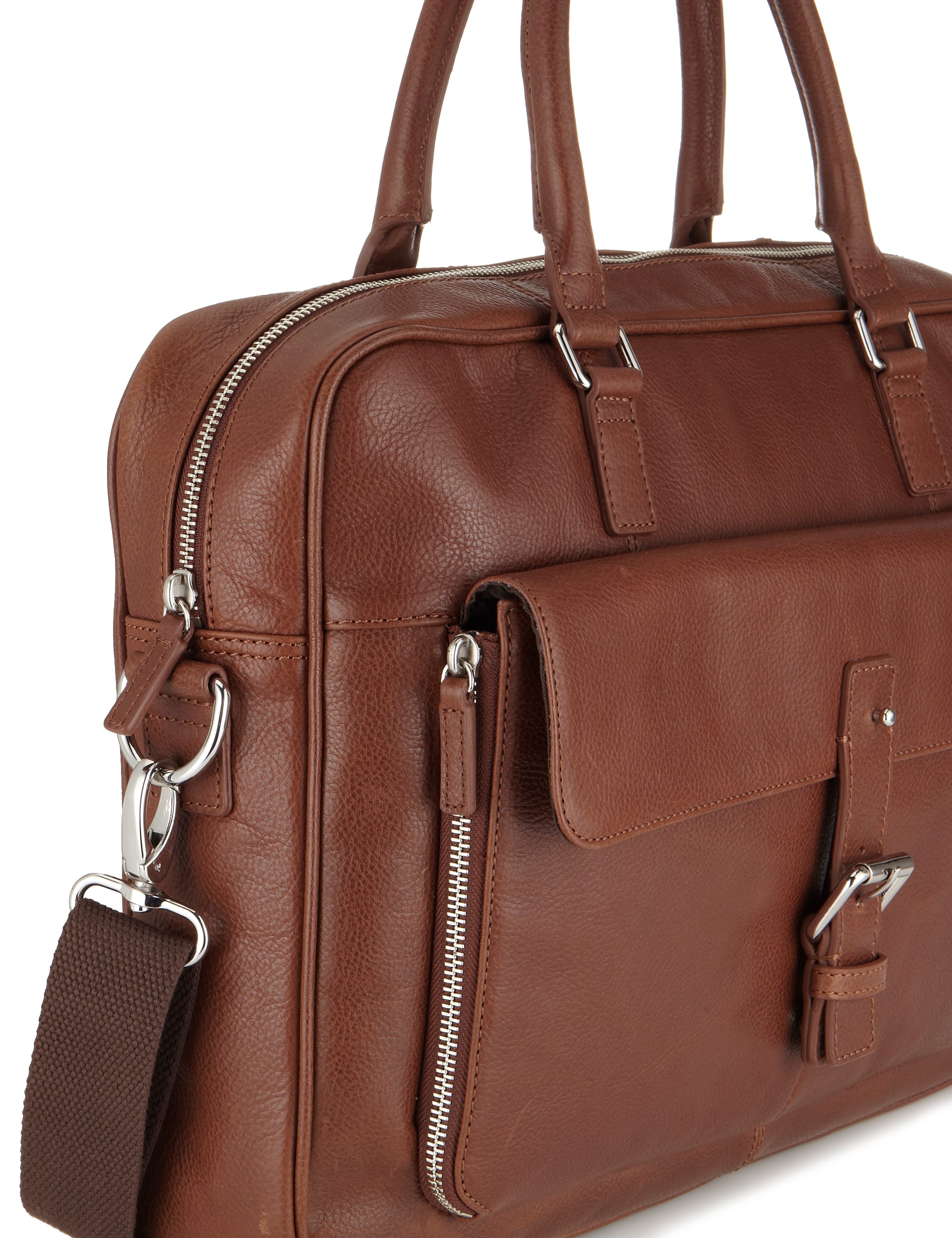 Leather Laptop Bag Image 2 of 5