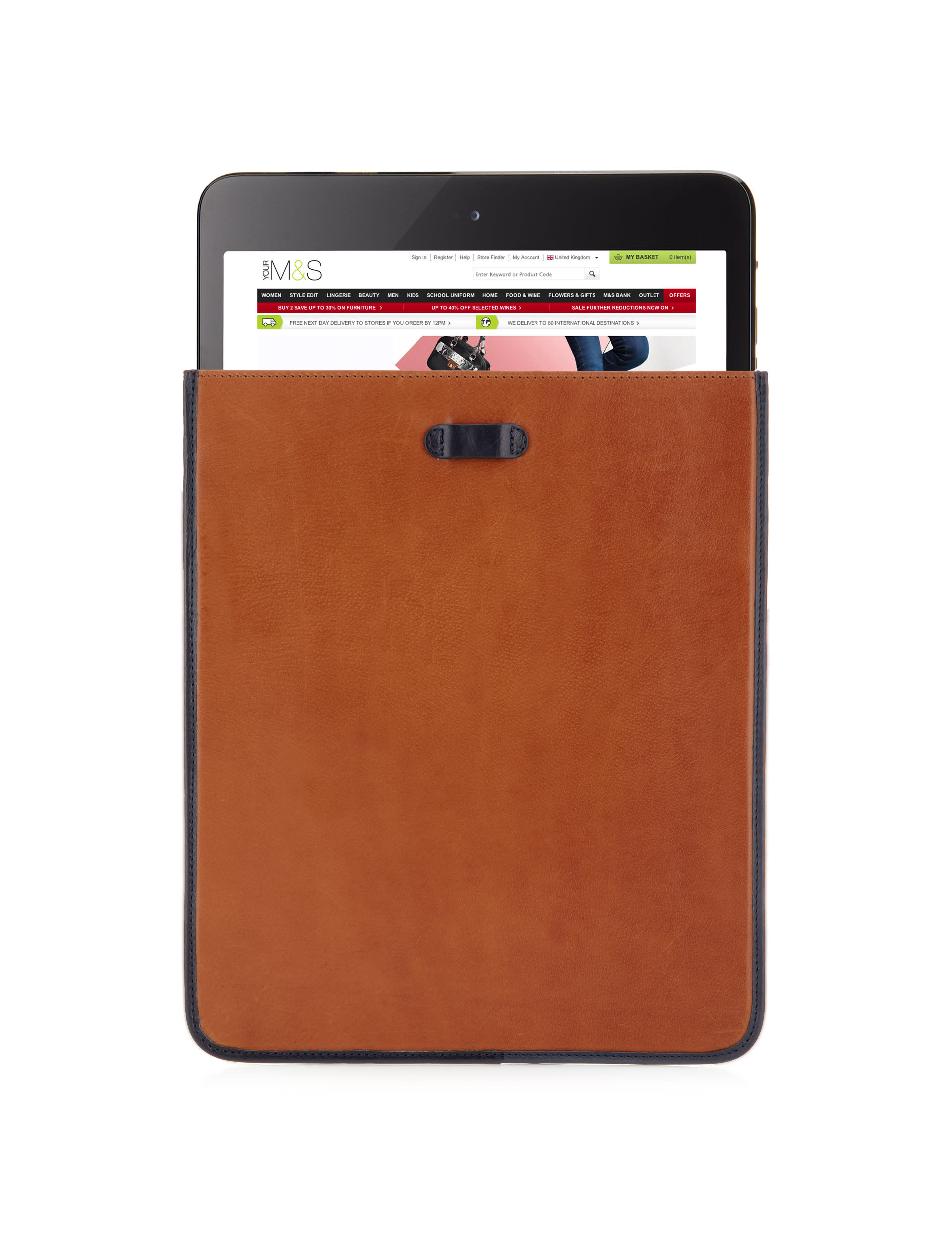 Leather iPad Slip Case Image 2 of 7