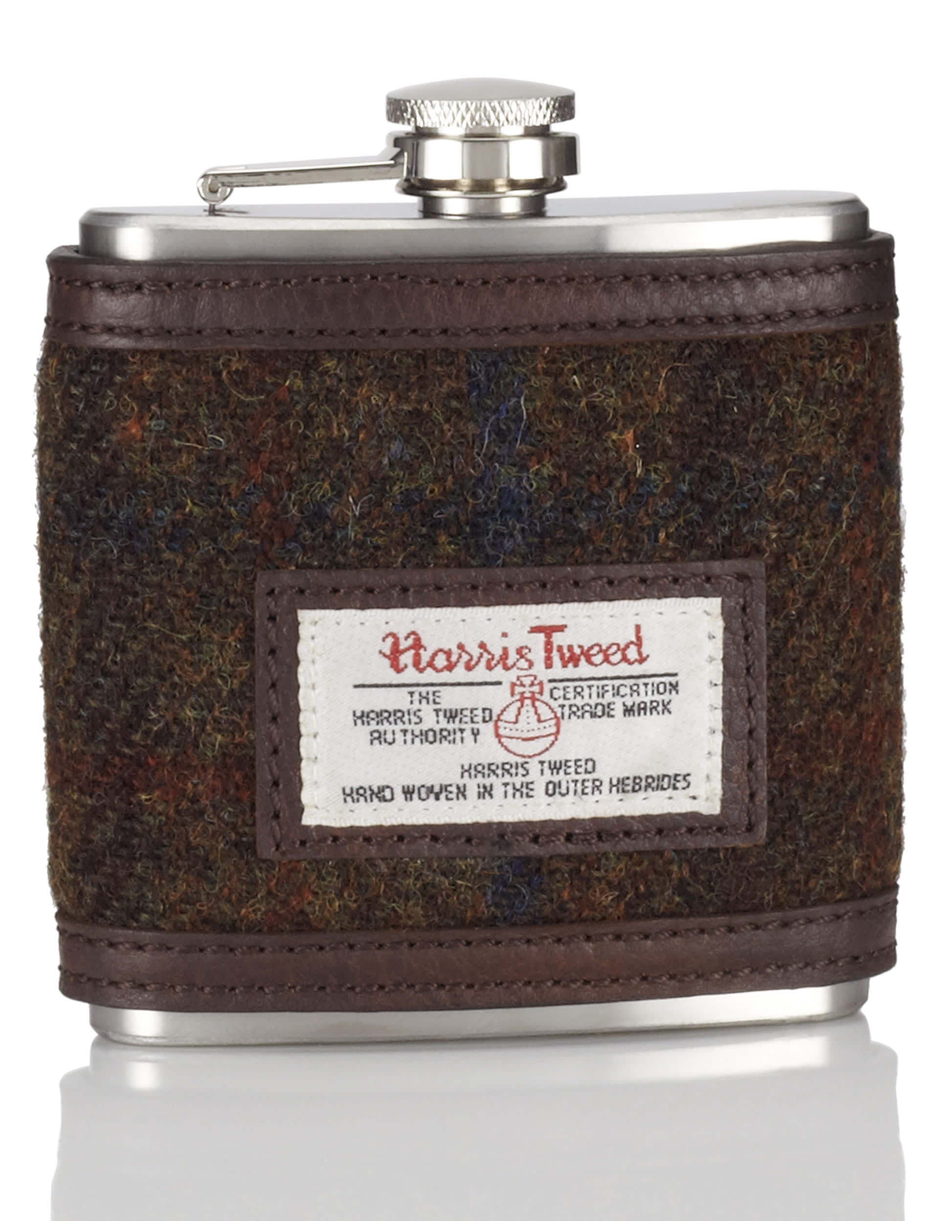 Pure Wool Harris Tweed Hip Flask Image 1 of 2