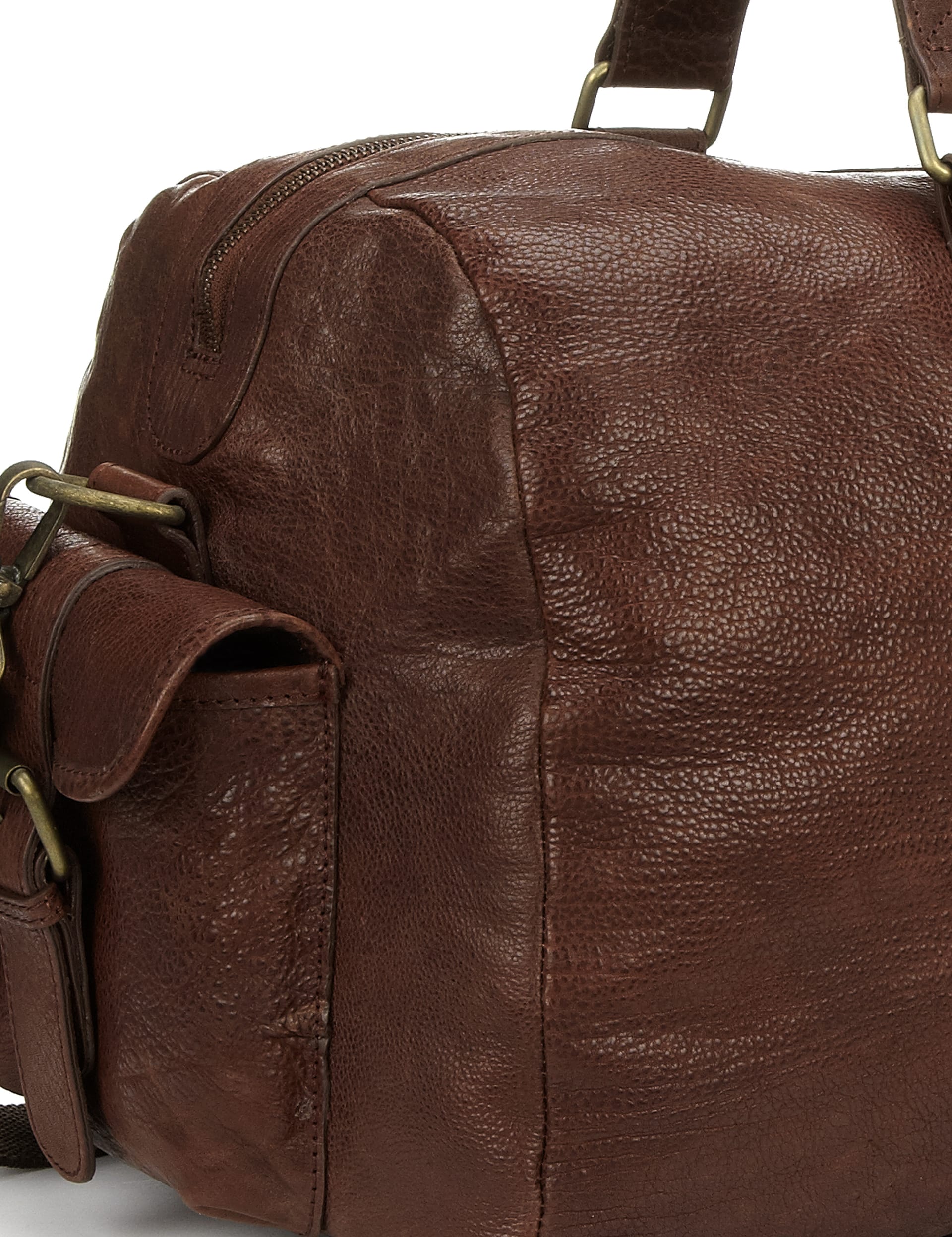 Luxury Leather Holdall Image 2 of 6