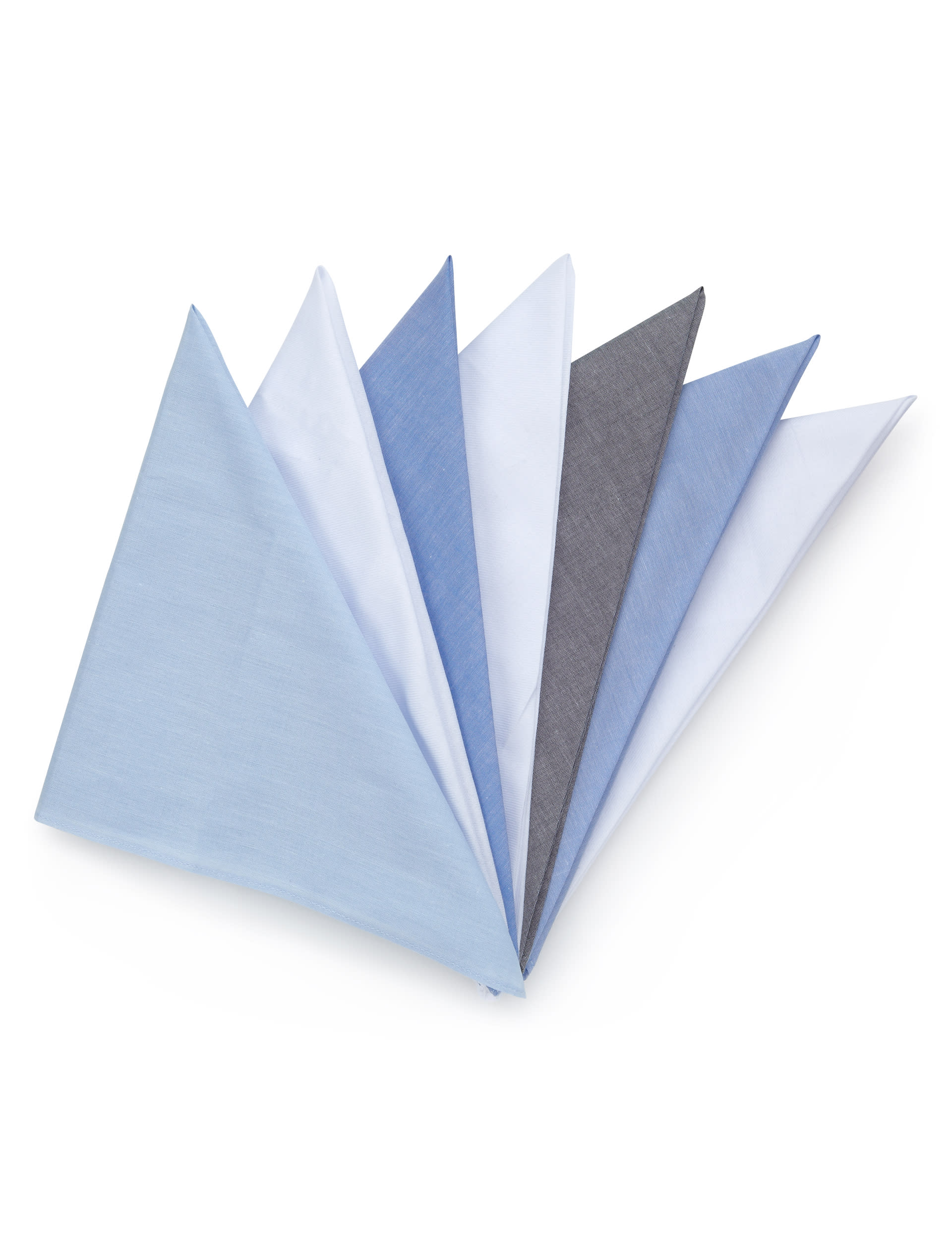 7 Pack Pure Cotton Handkerchiefs Image 1 of 2