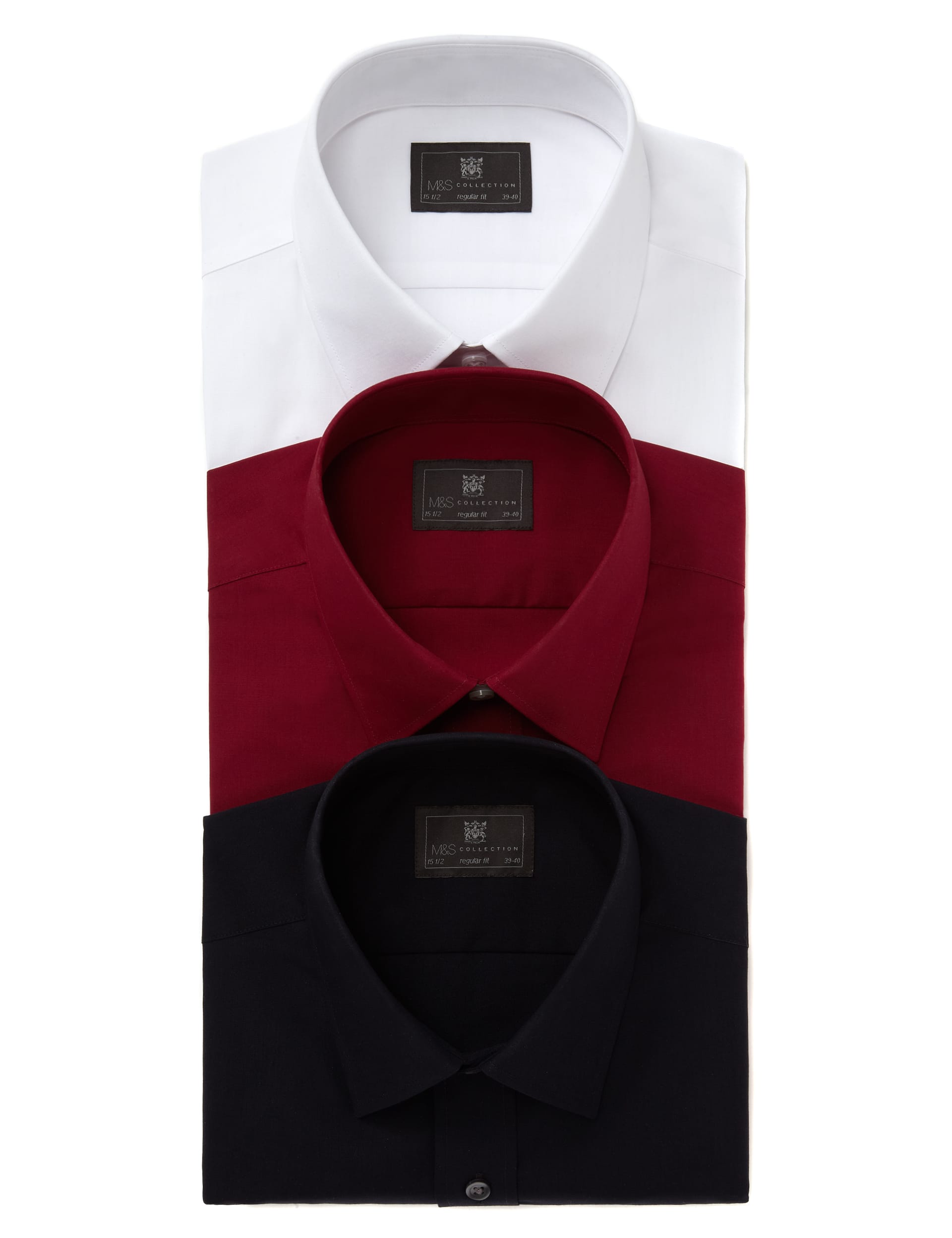 3 Pack Easy Care Shirts Image 1 of 1