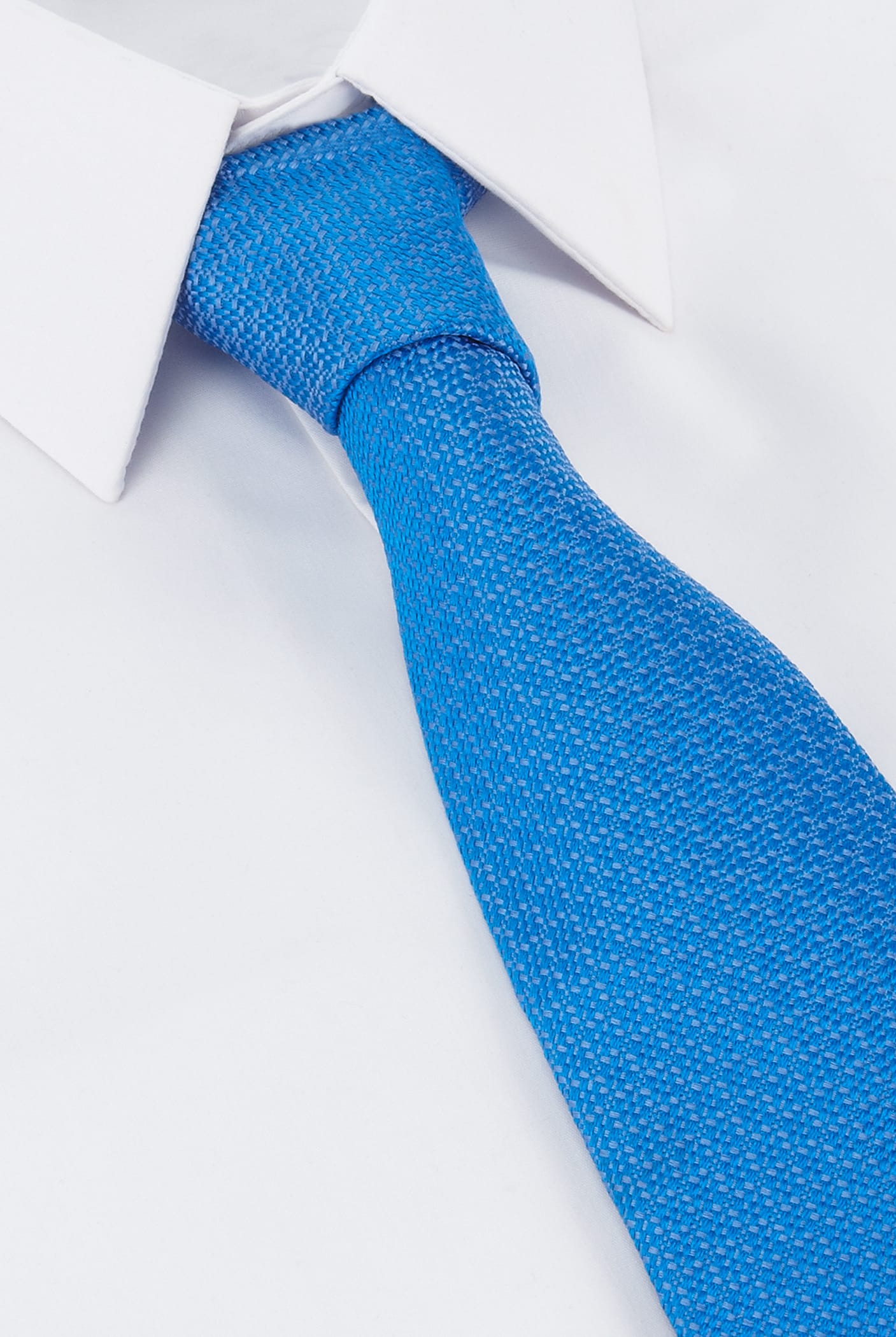 Savile Row Inspired Pure Silk Textured Weave Tie Image 1 of 1