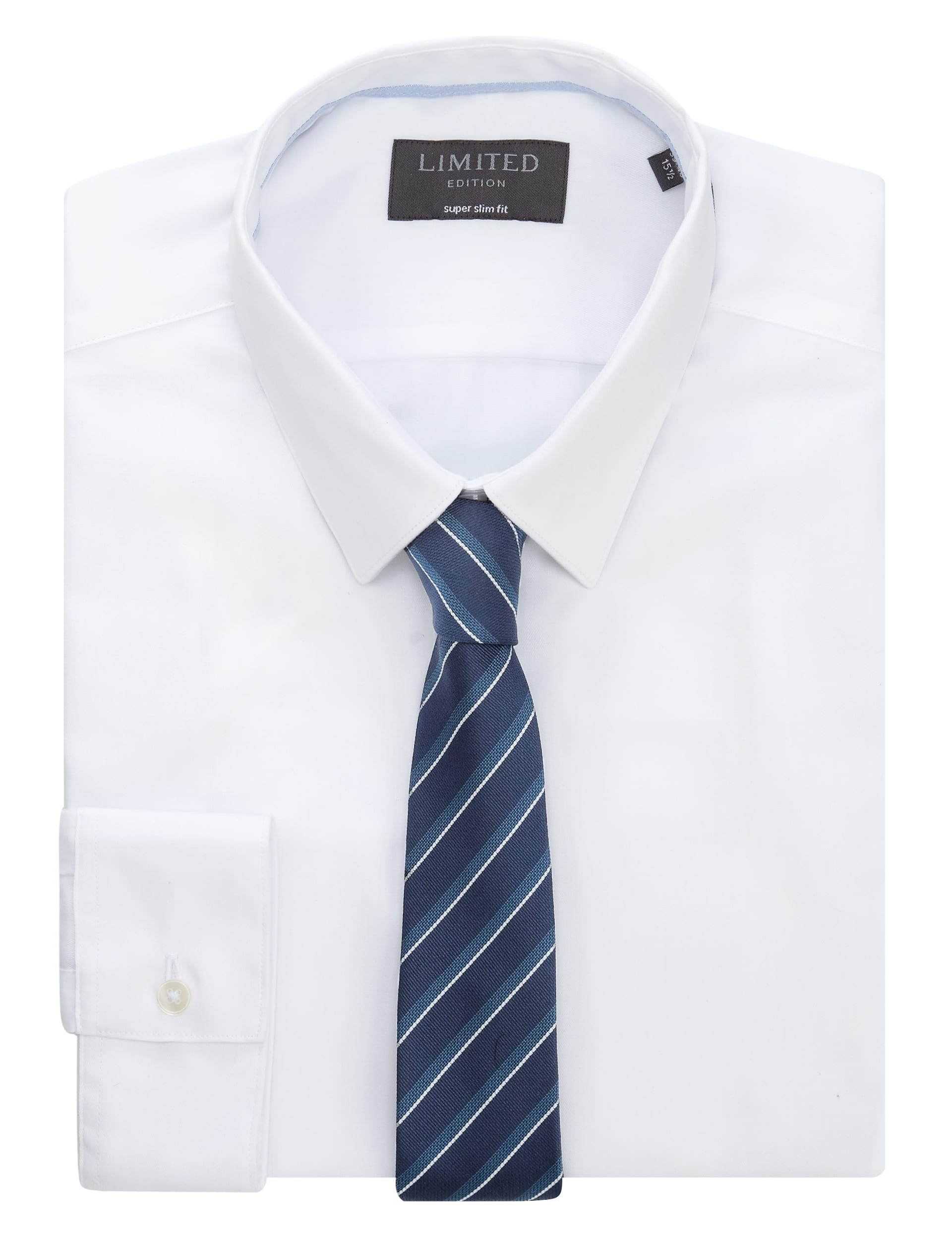 Thin Striped Textured Tie Image 2 of 3