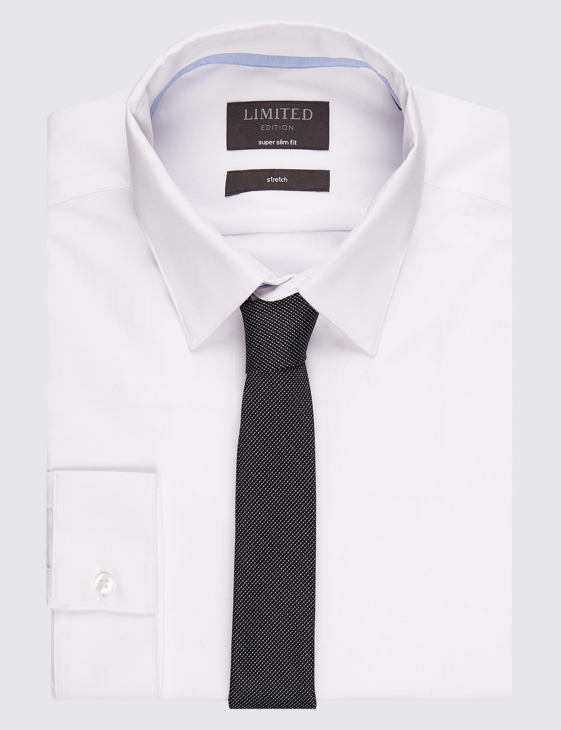 Micro Neat Textured Skinny Fit Tie Image 2 of 3