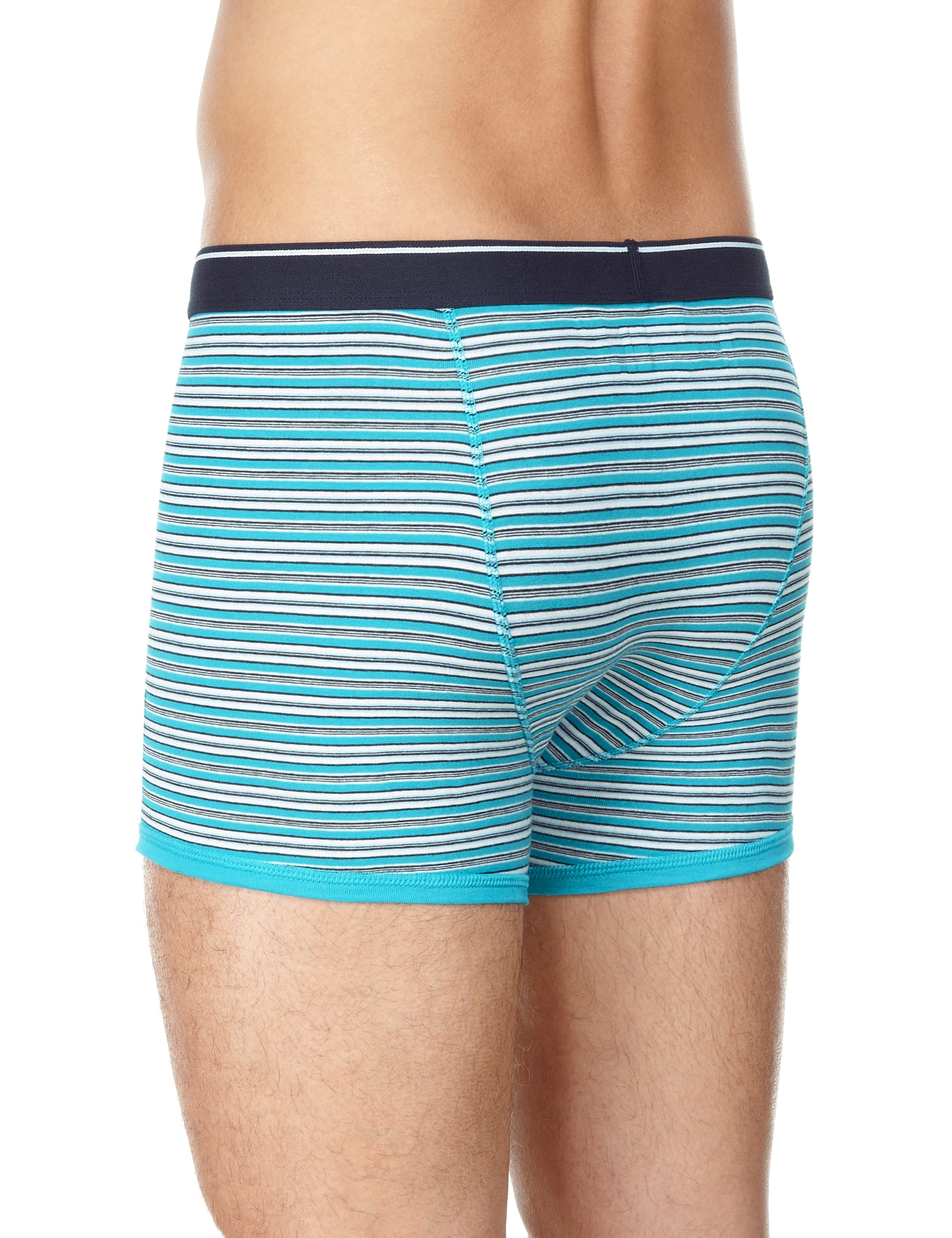 3 Pack Cool & Fresh™ Stretch Cotton Striped Trunks with StayNEW™ Image 2 of 4