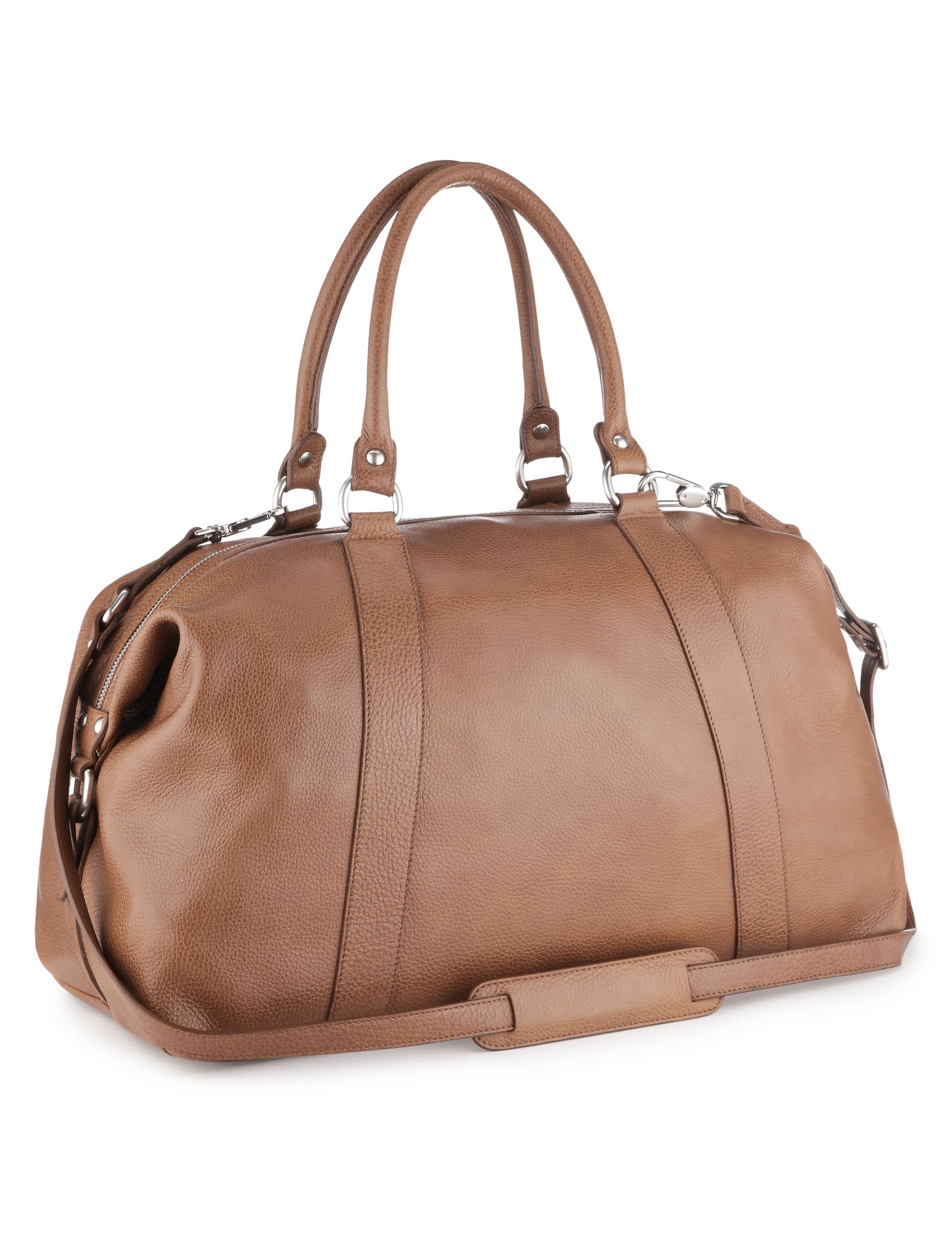 Made in Italy Leather Front Pocket Holdall Image 2 of 4