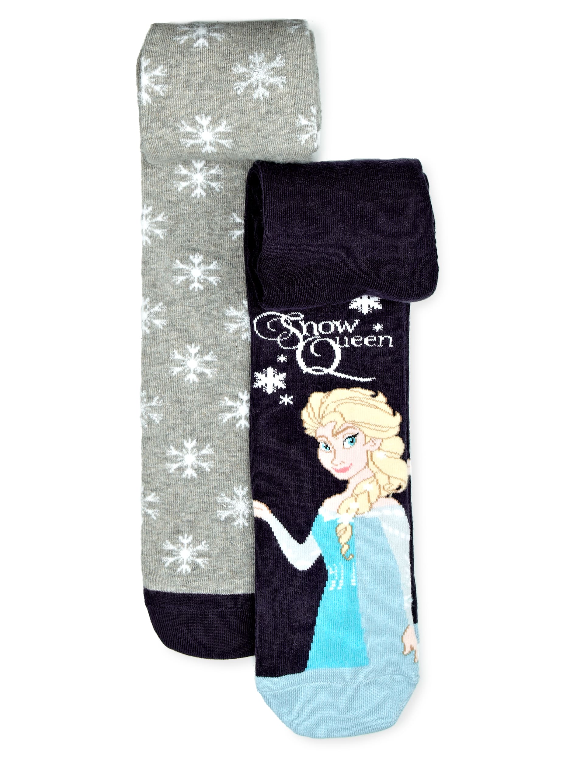 2 Pairs of Freshfeet™ Cotton Rich Disney Frozen Tights with Silver Technology (2-8 Years) Image 1 of 1