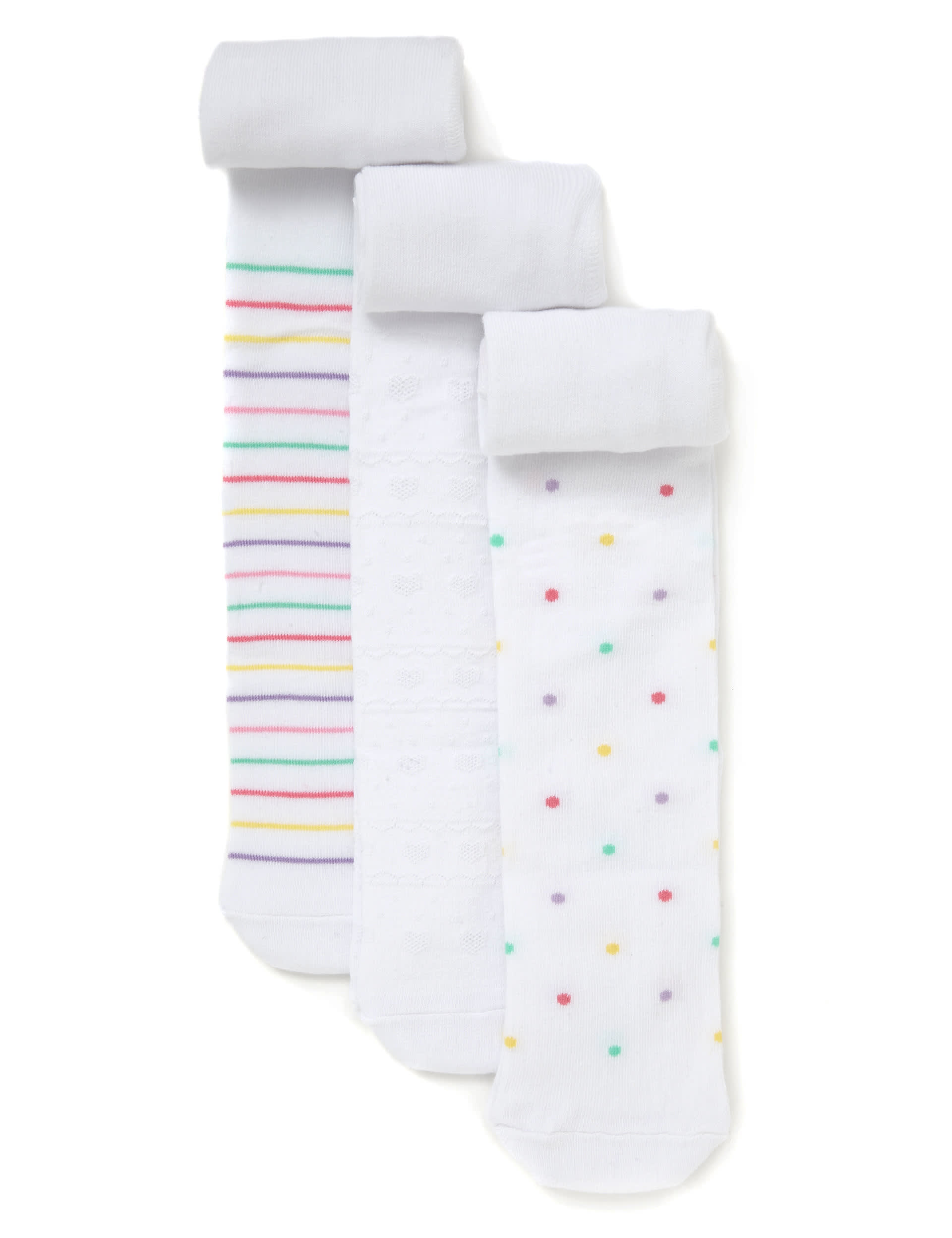 3 Pairs of Assorted Baby Tights Image 1 of 1