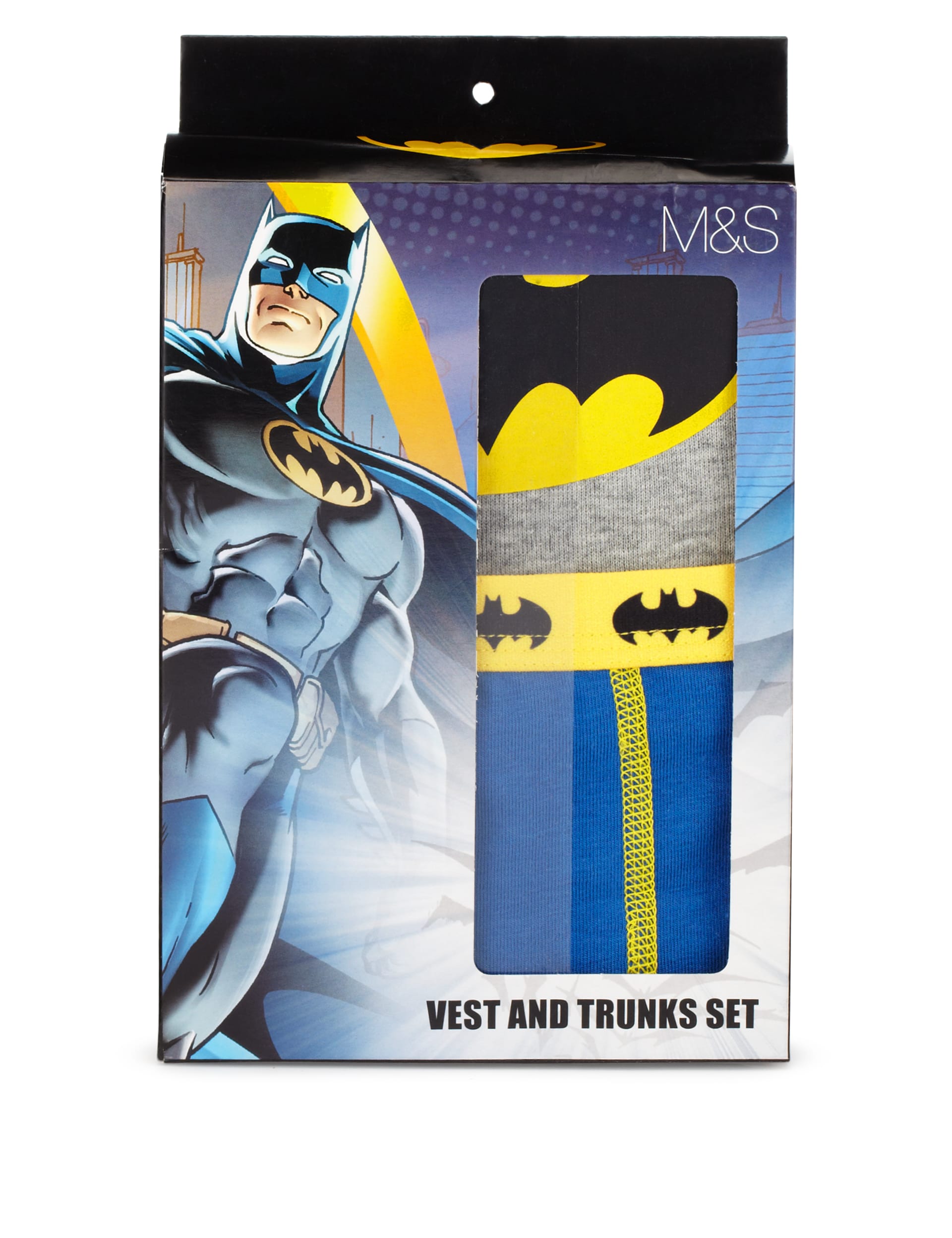 Cotton Rich Batman™ Vest & Trunks Set (3-10 Years) Image 1 of 2