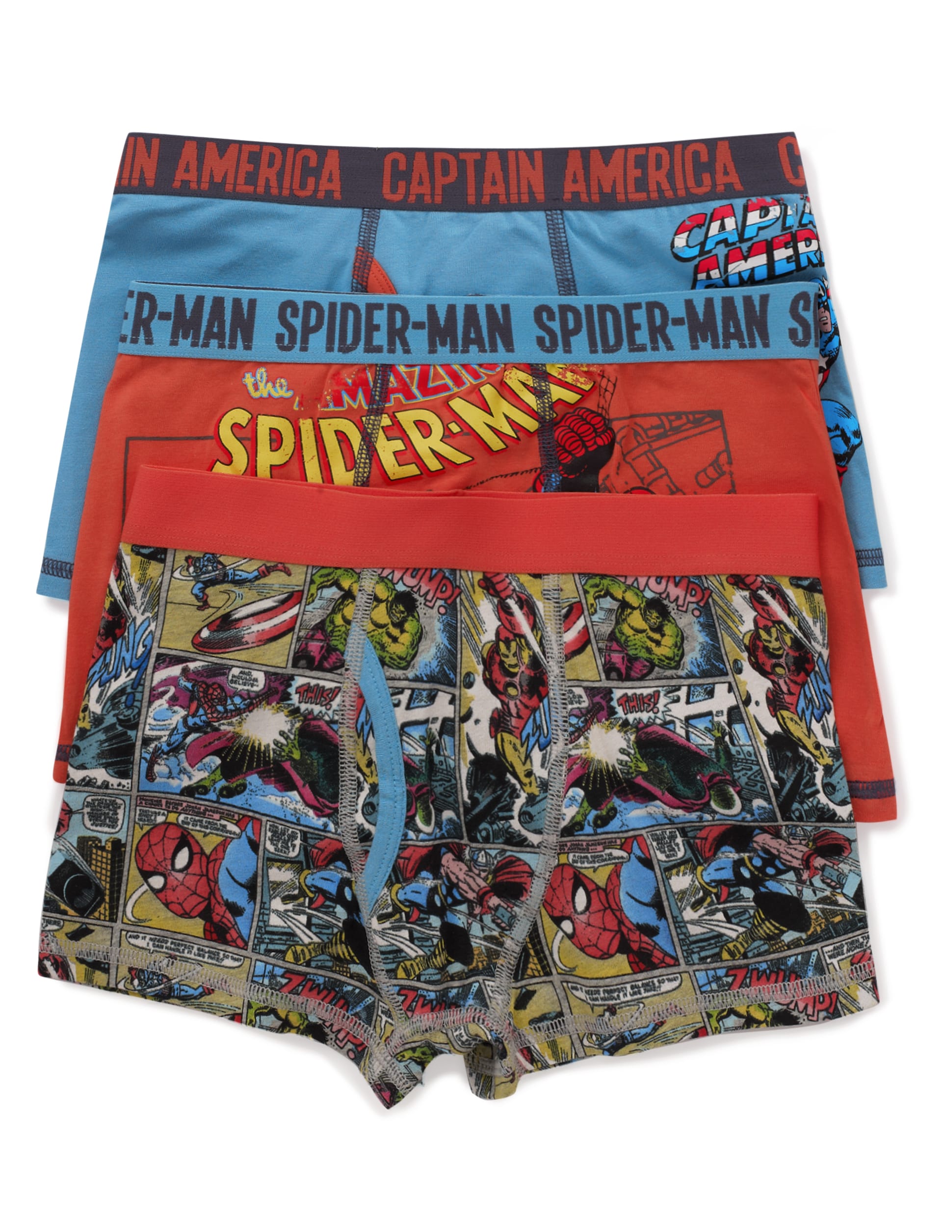 Cotton Rich Marvel Superheroes Trunks (3-10 Years) Image 1 of 1