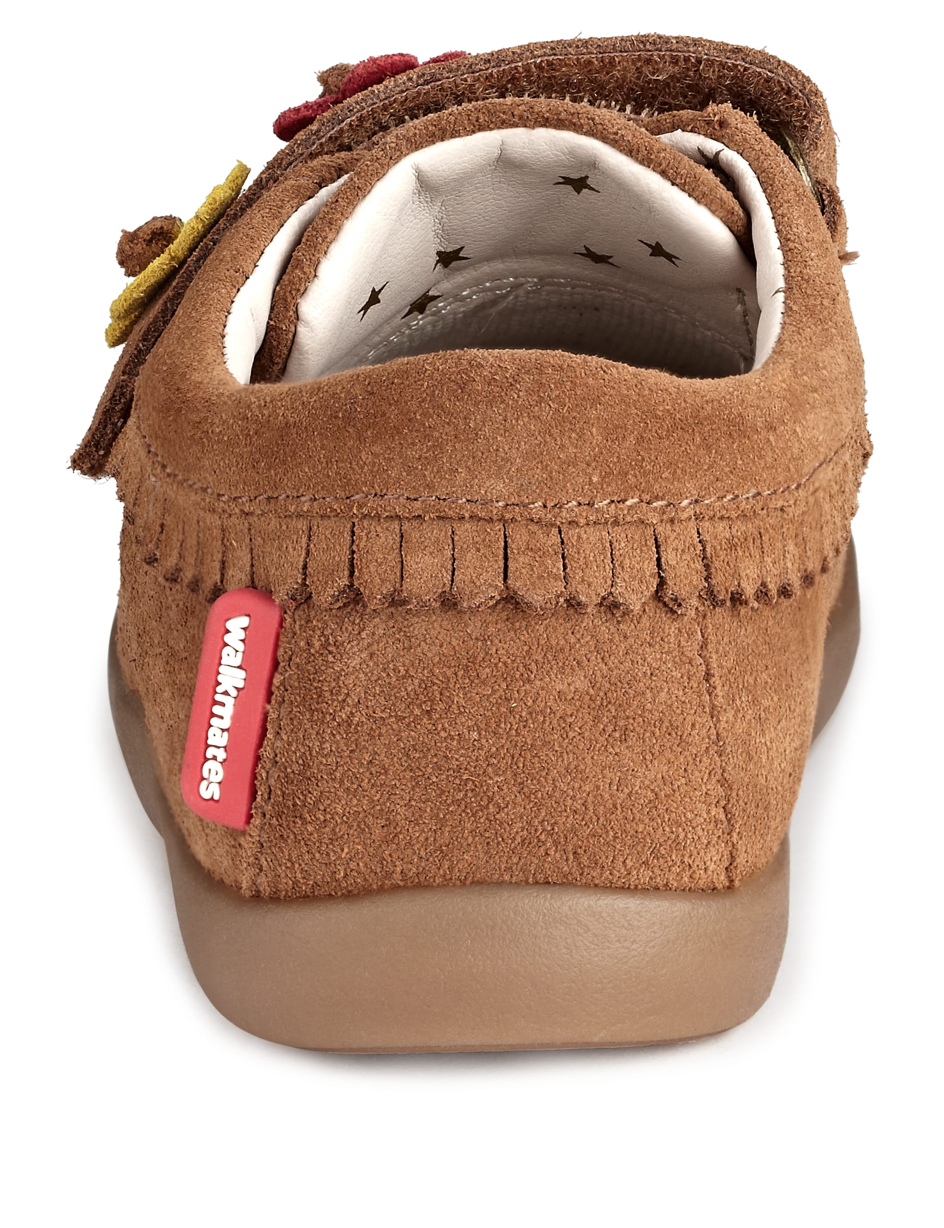 Kids' Walkmates Suede Fringe Trim Moccassins Image 2 of 4