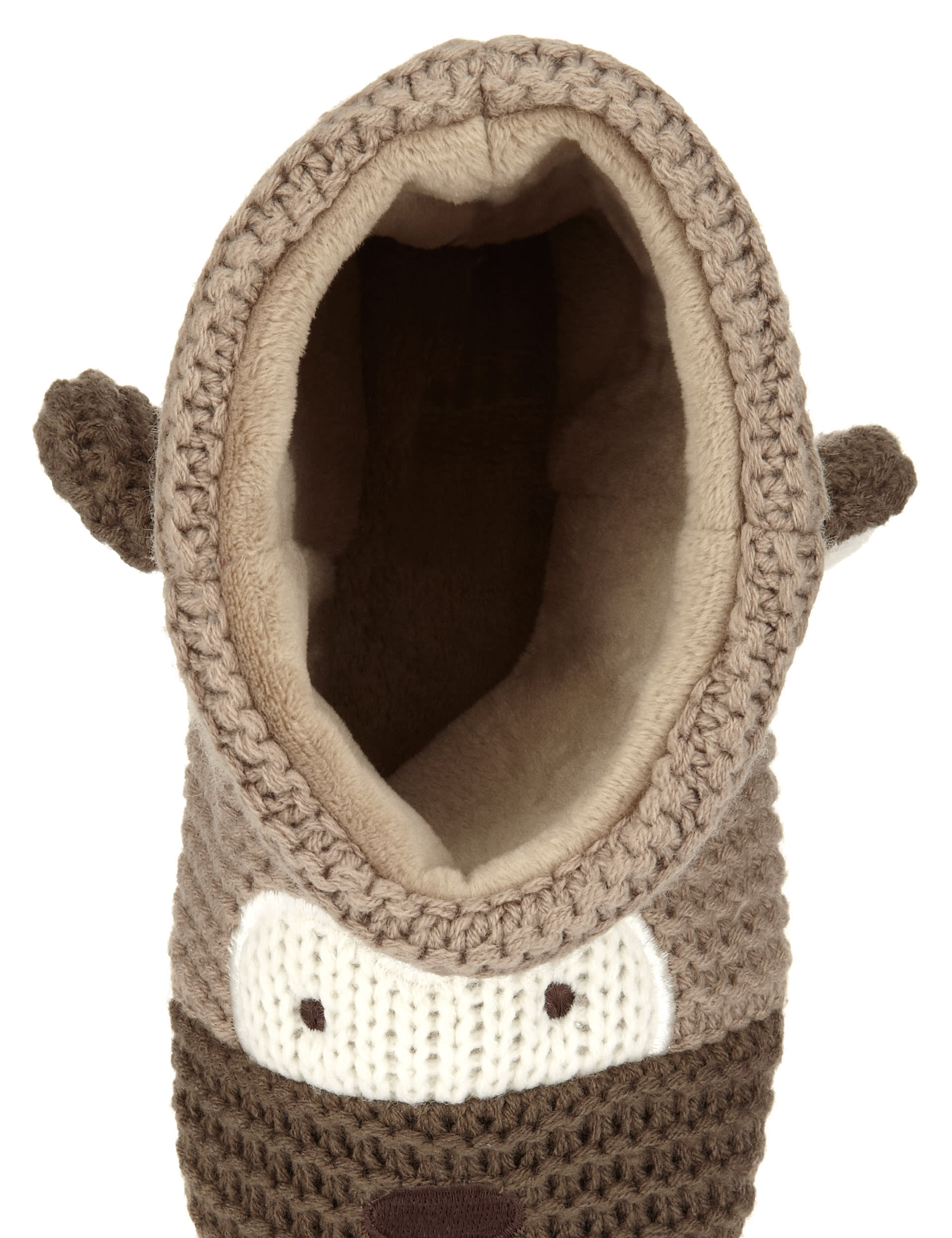 Monkey Design Boot Slippers Image 2 of 5