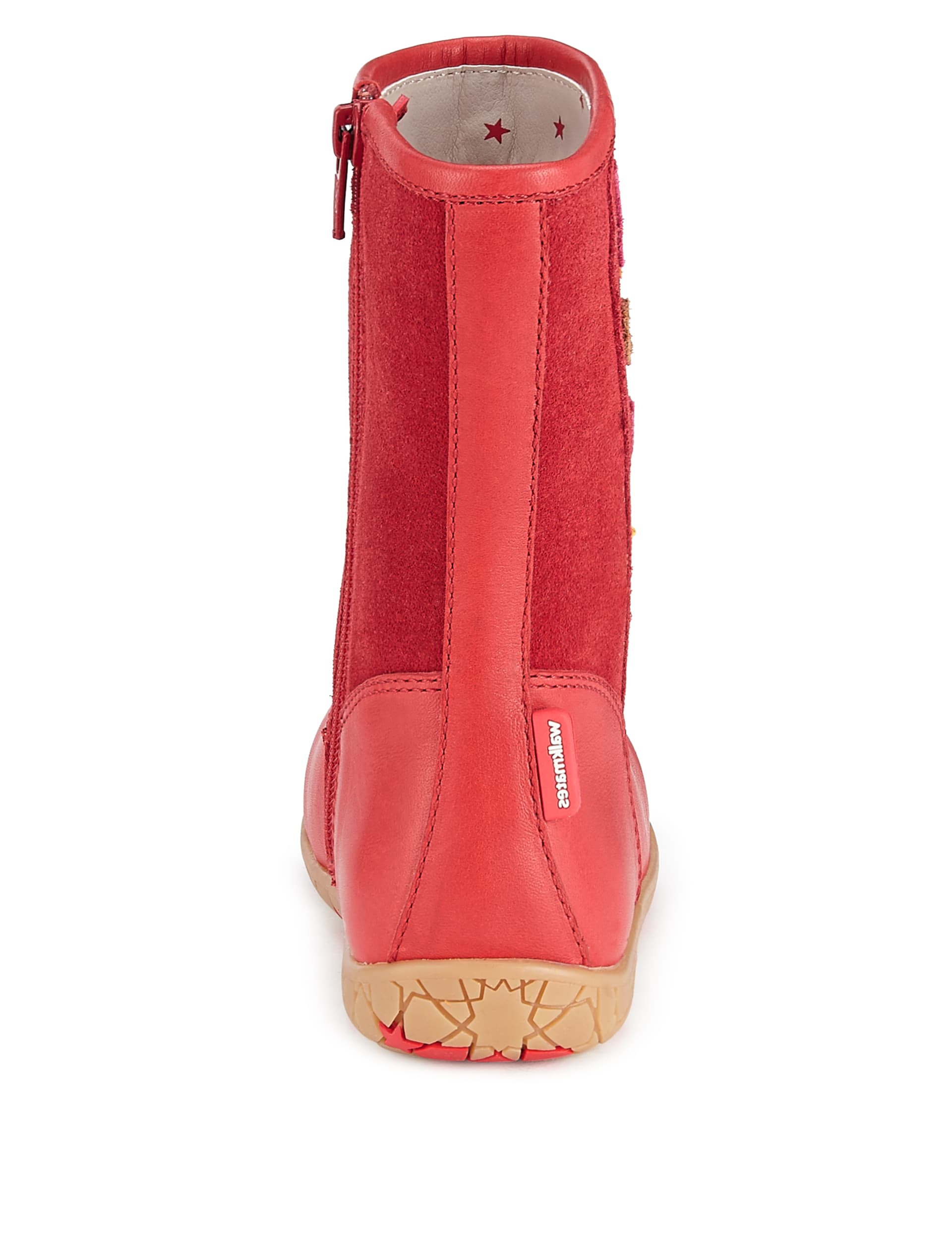 Walkmates Suede Leaf Appliqué Boots (Younger Girls) Image 2 of 5