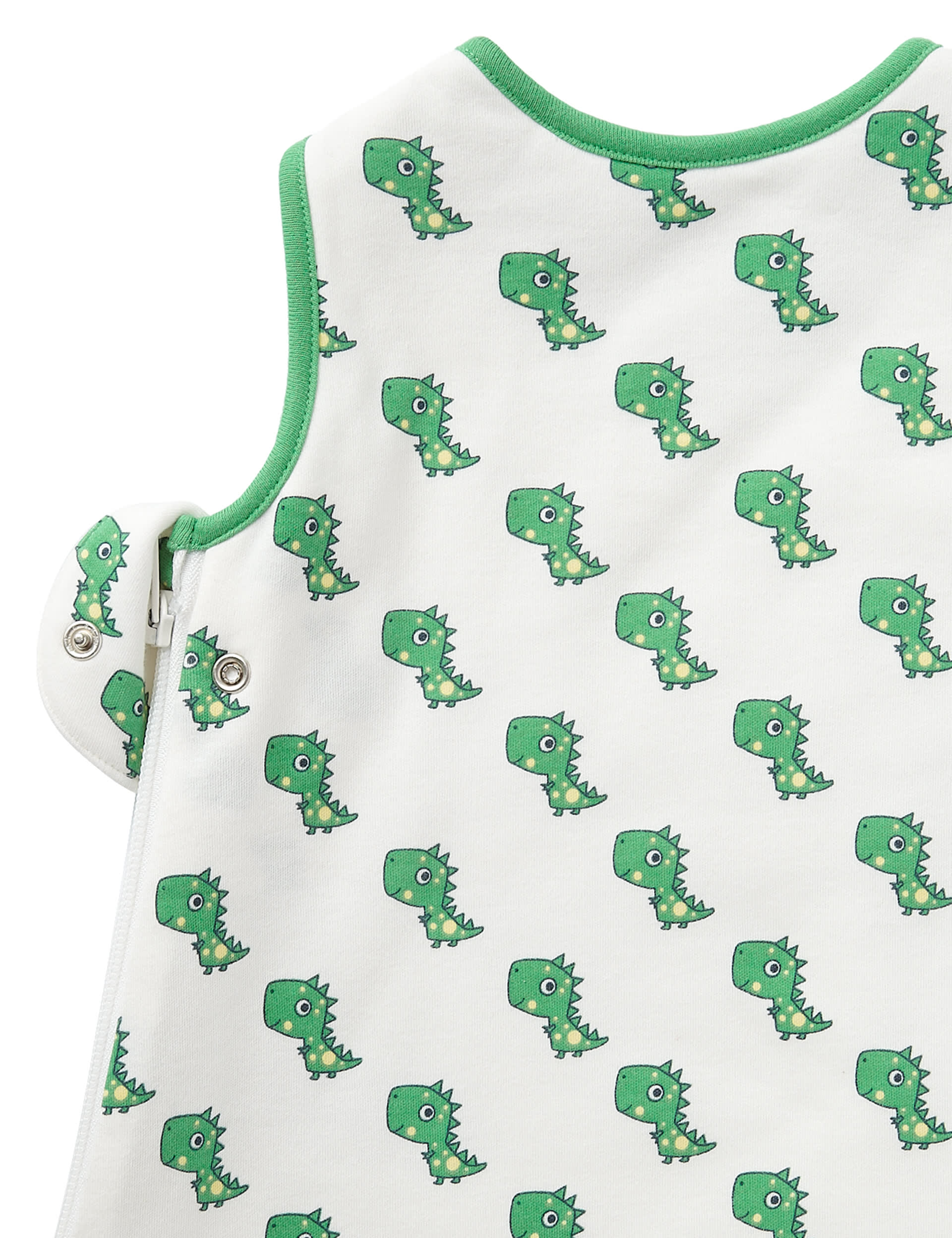 Pure Cotton Dinosaur Print 1.4 Tog Sleeping Bag Image 2 of 3