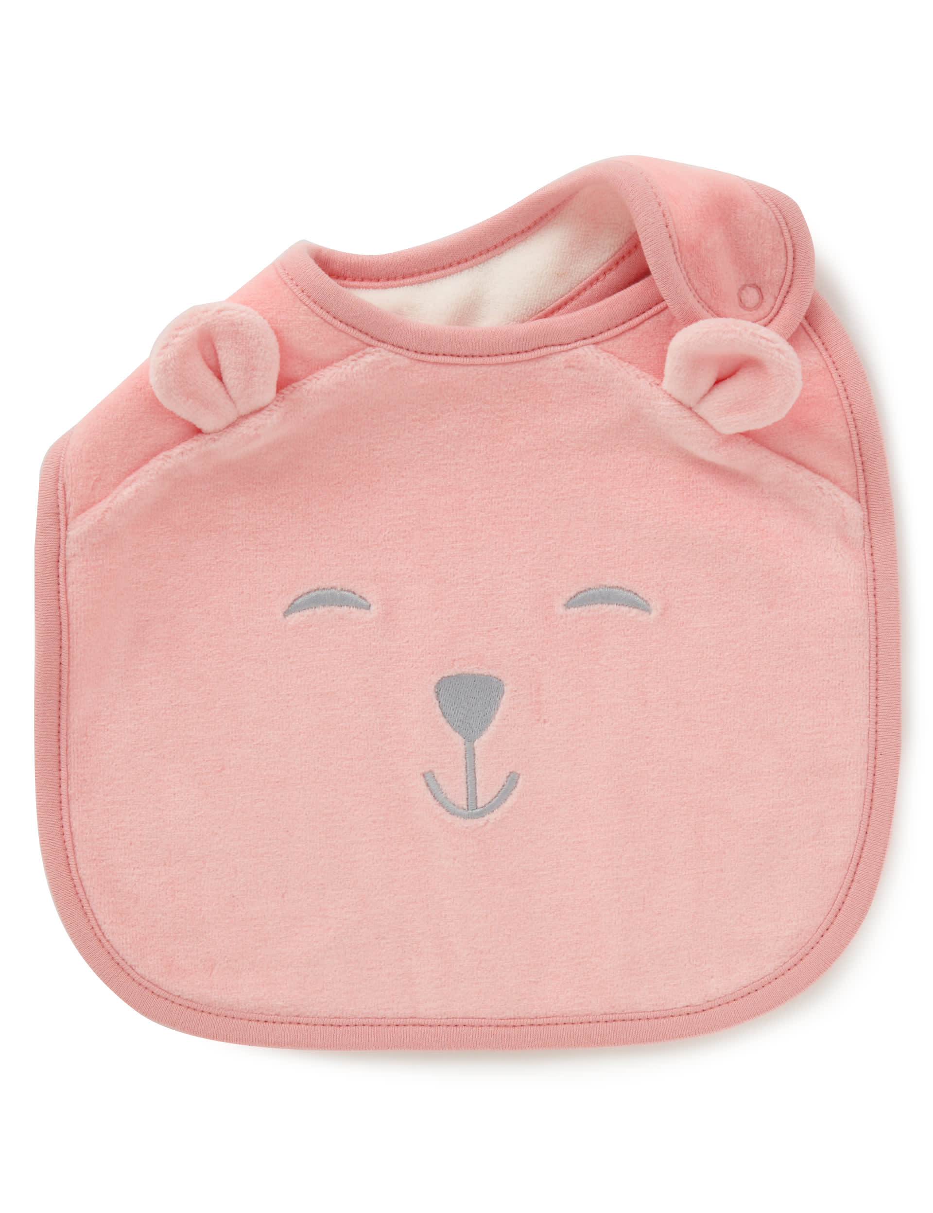 Cotton Rich Teddy Face Bib Image 1 of 1