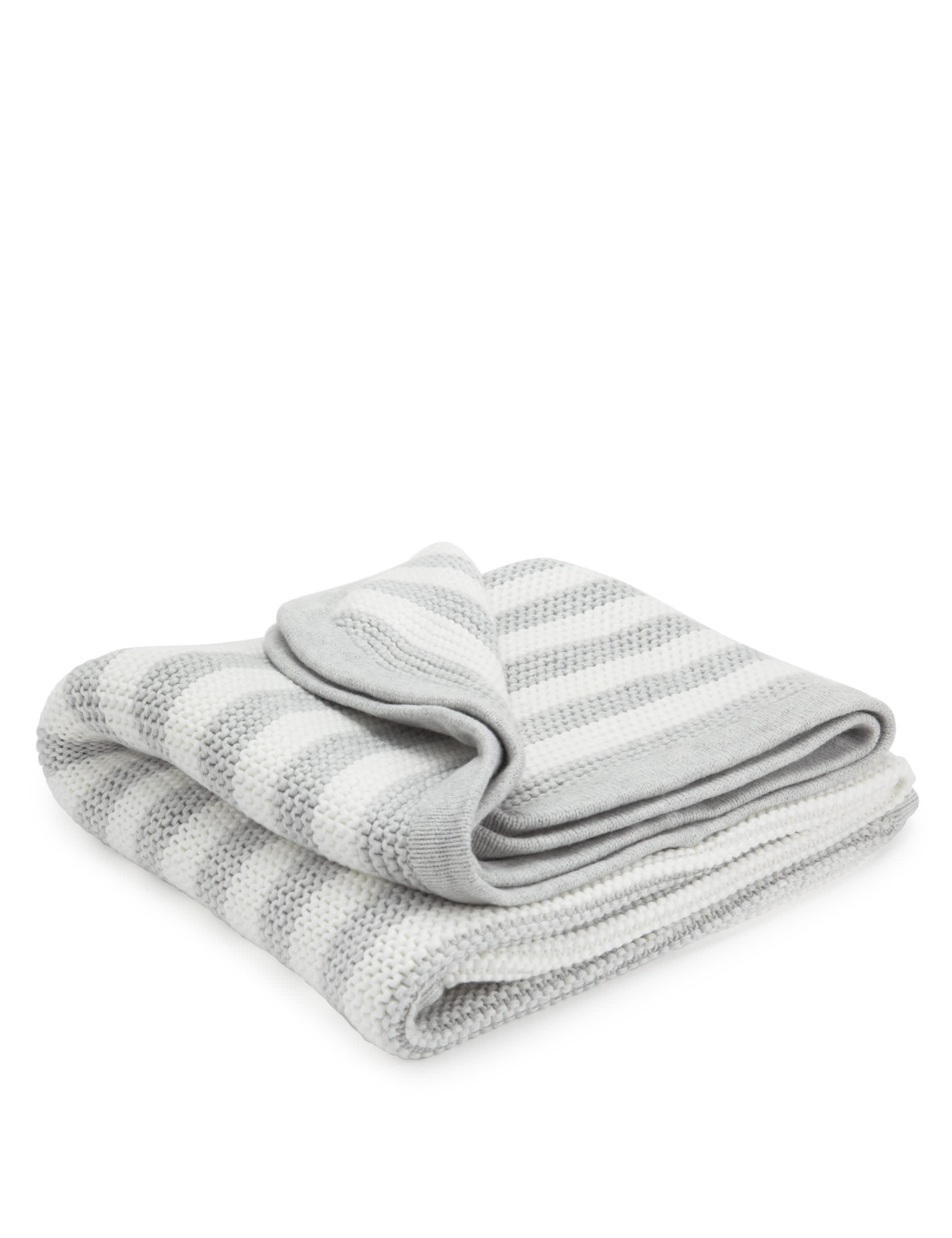Pure Cotton Chunky Striped Shawl Image 1 of 1
