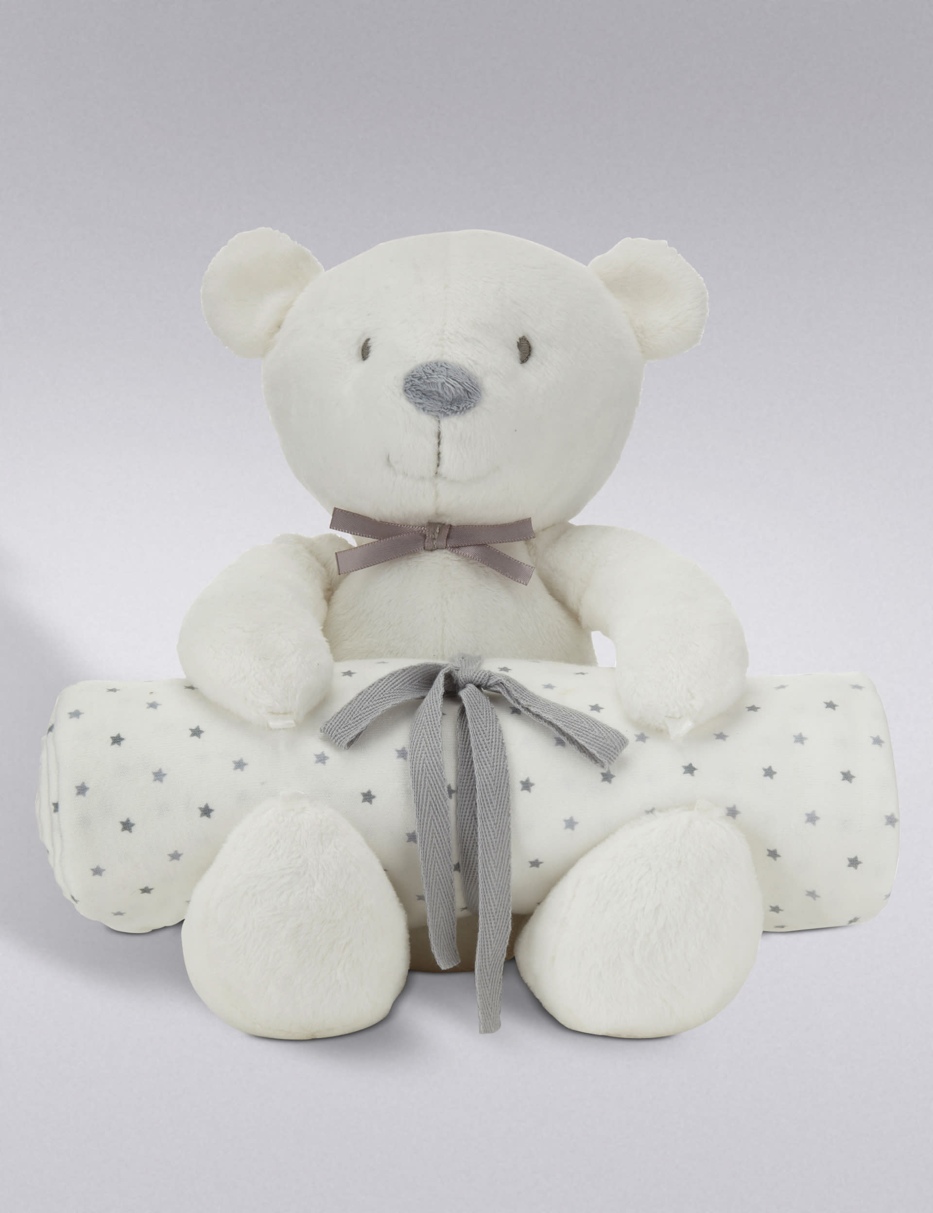 Bear Soft Toy & Star Blanket Set Image 1 of 2
