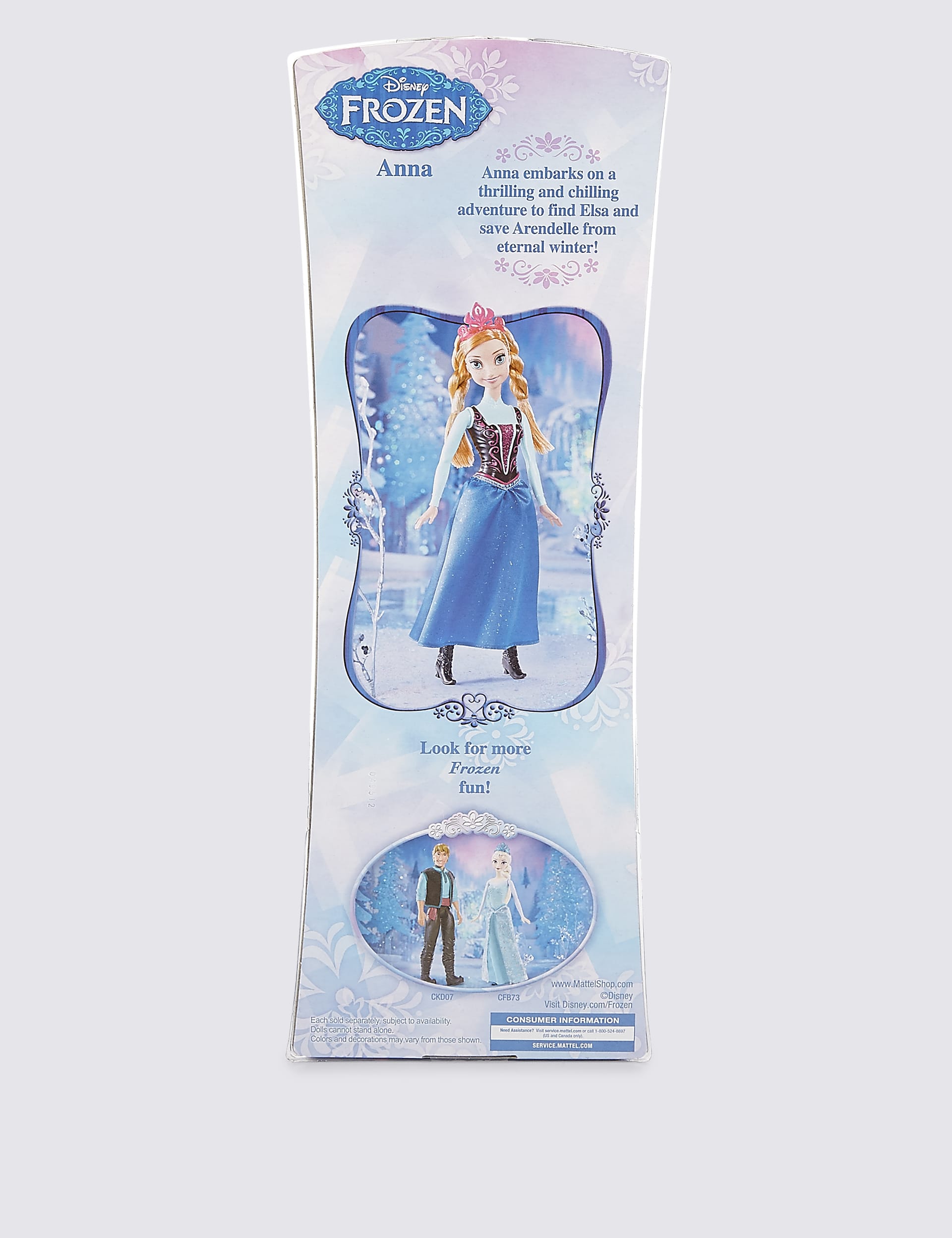 Disney Frozen Anna Doll (29cm) Image 2 of 3
