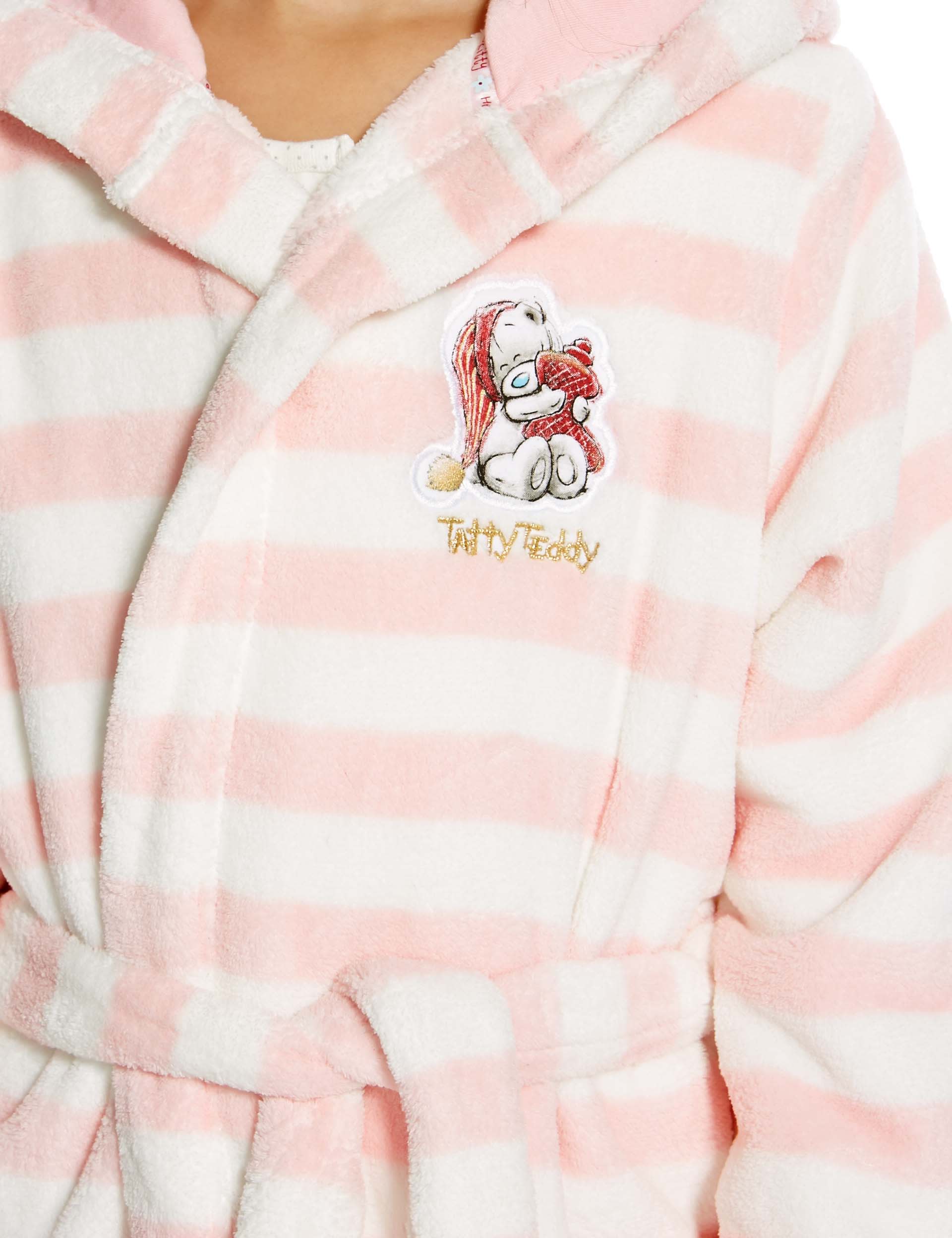 Anti Bobble Tatty Teddy Striped Dressing Gown 6 16 Years M S