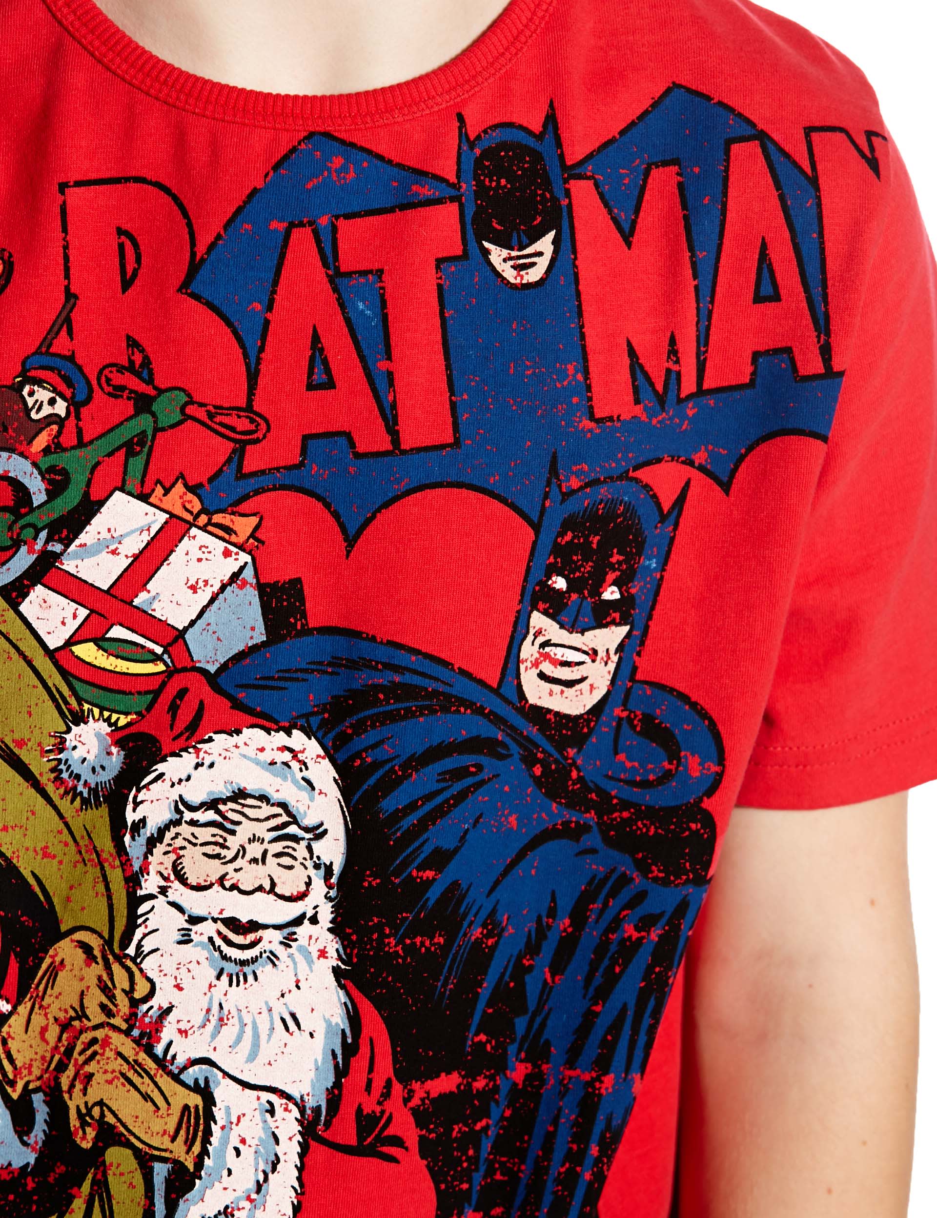 Pure Cotton Batman™ Christmas T-Shirt (5-14 Years) Image 2 of 4