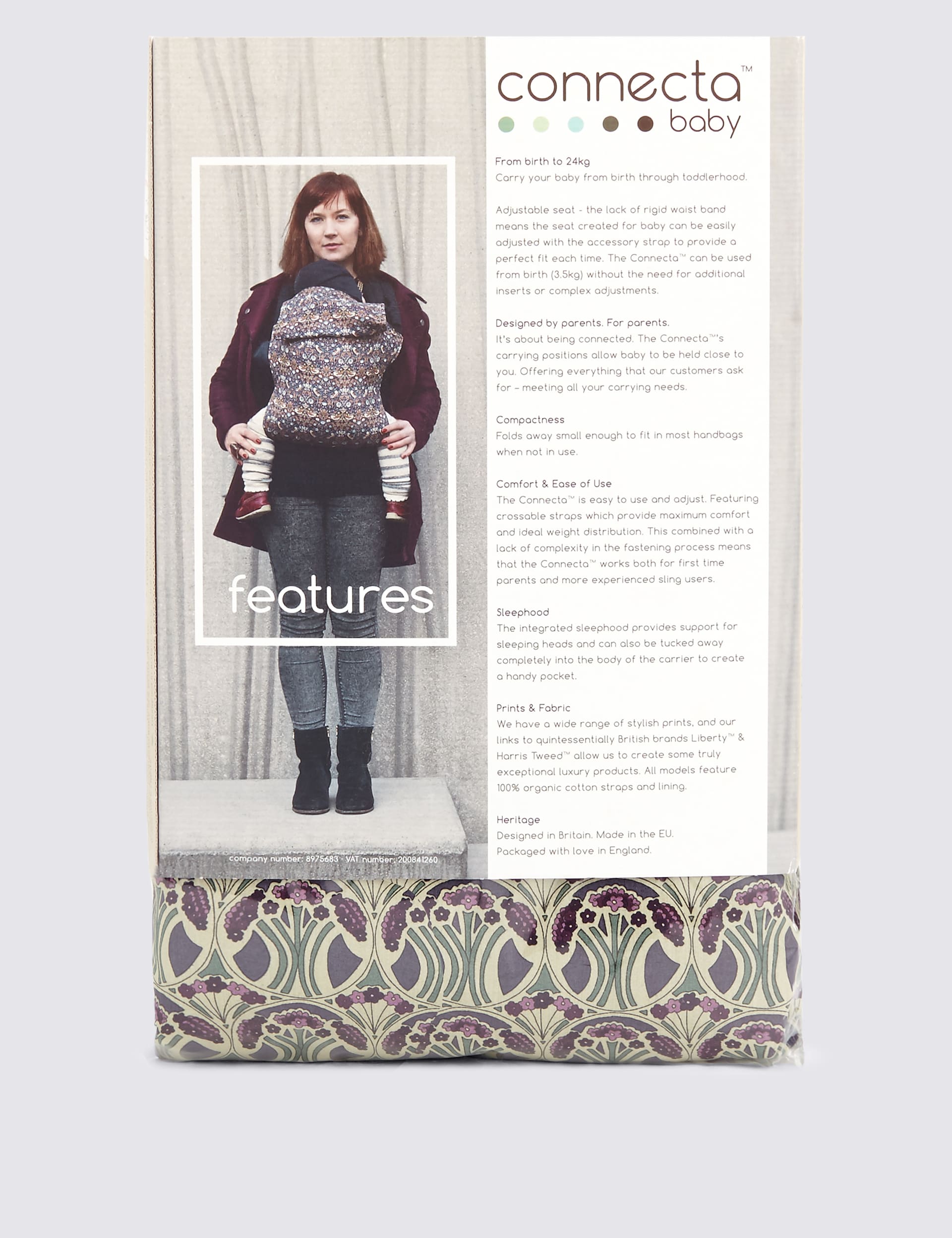 Liberty Mauverina Baby Carrier Image 2 of 3