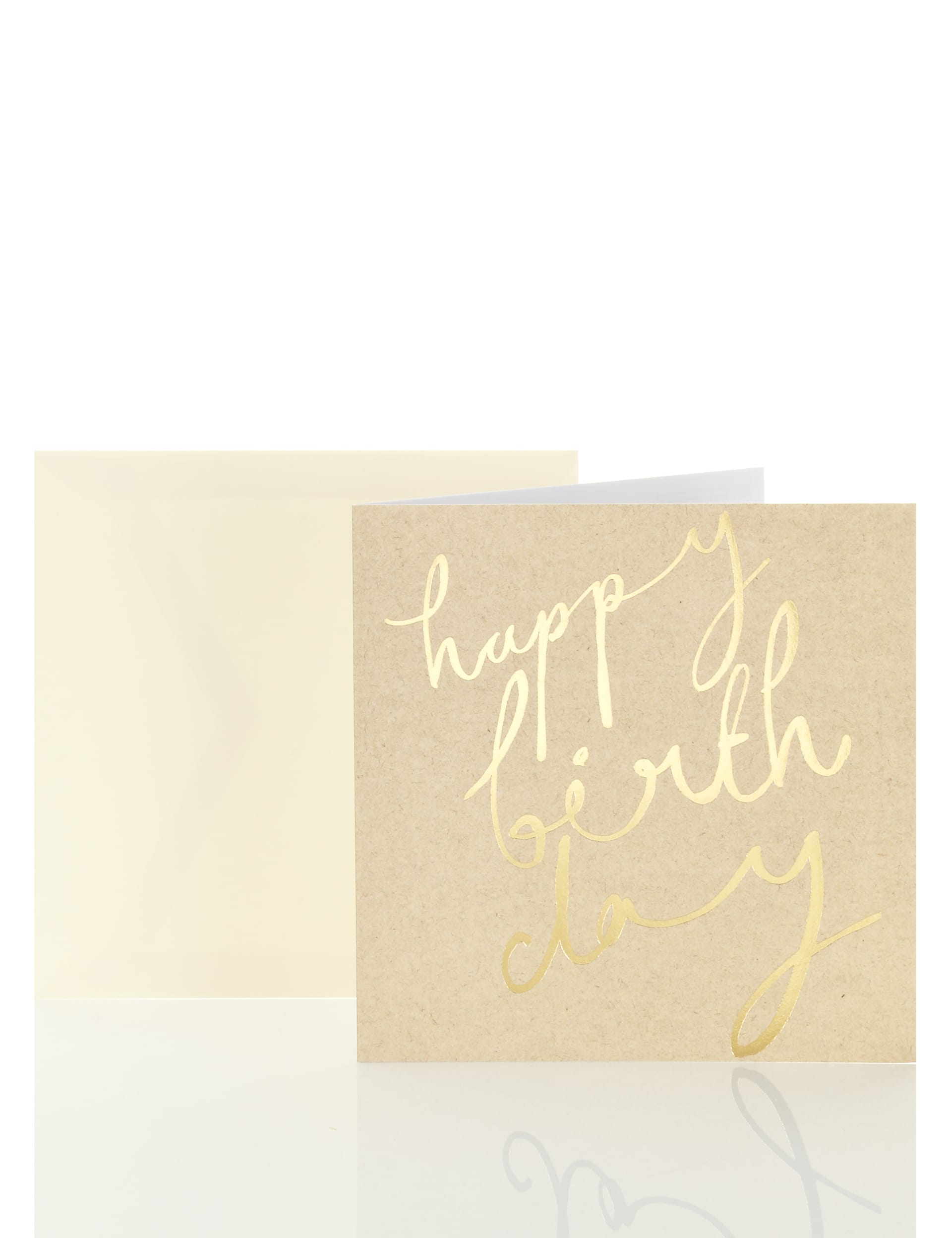 Gold Foil Text Birthday Card Image 1 of 1