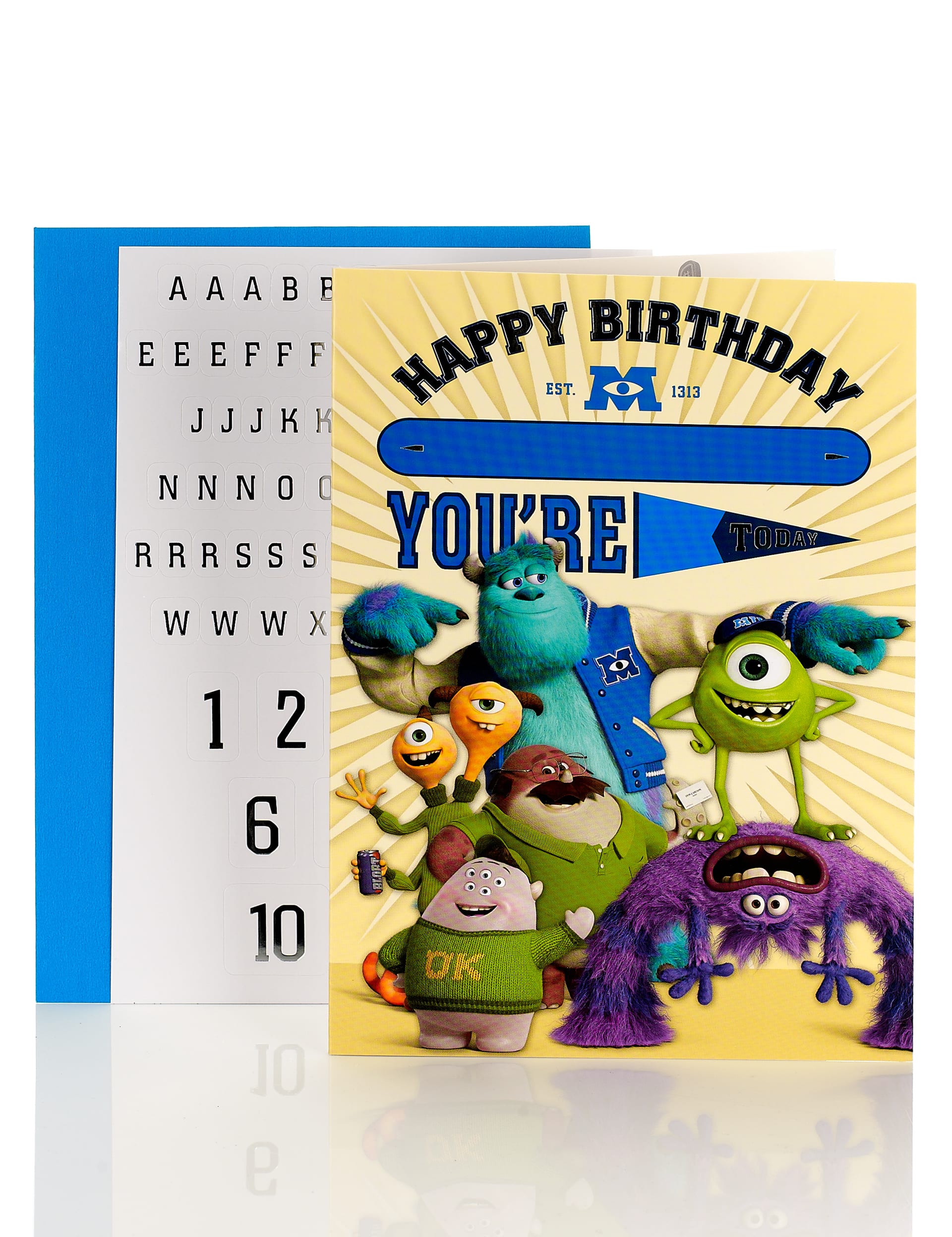 Monsters Inc Personalised Birthday Card Image 2 of 3