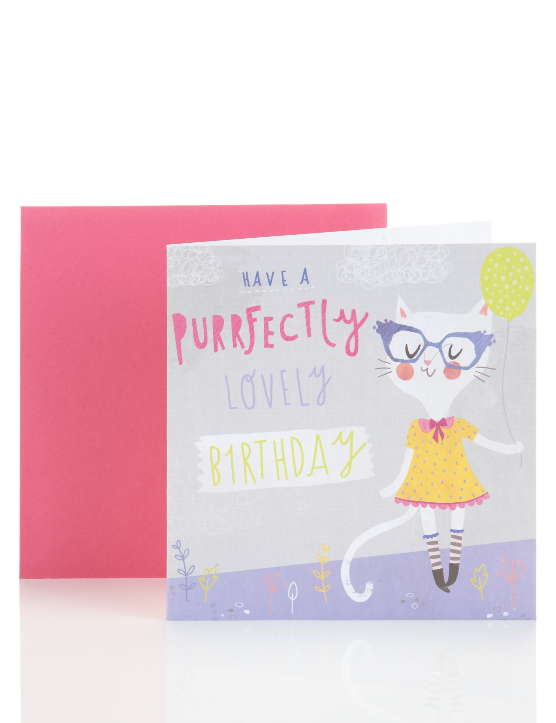 Purrrfect Cat Birthday Card Image 1 of 2
