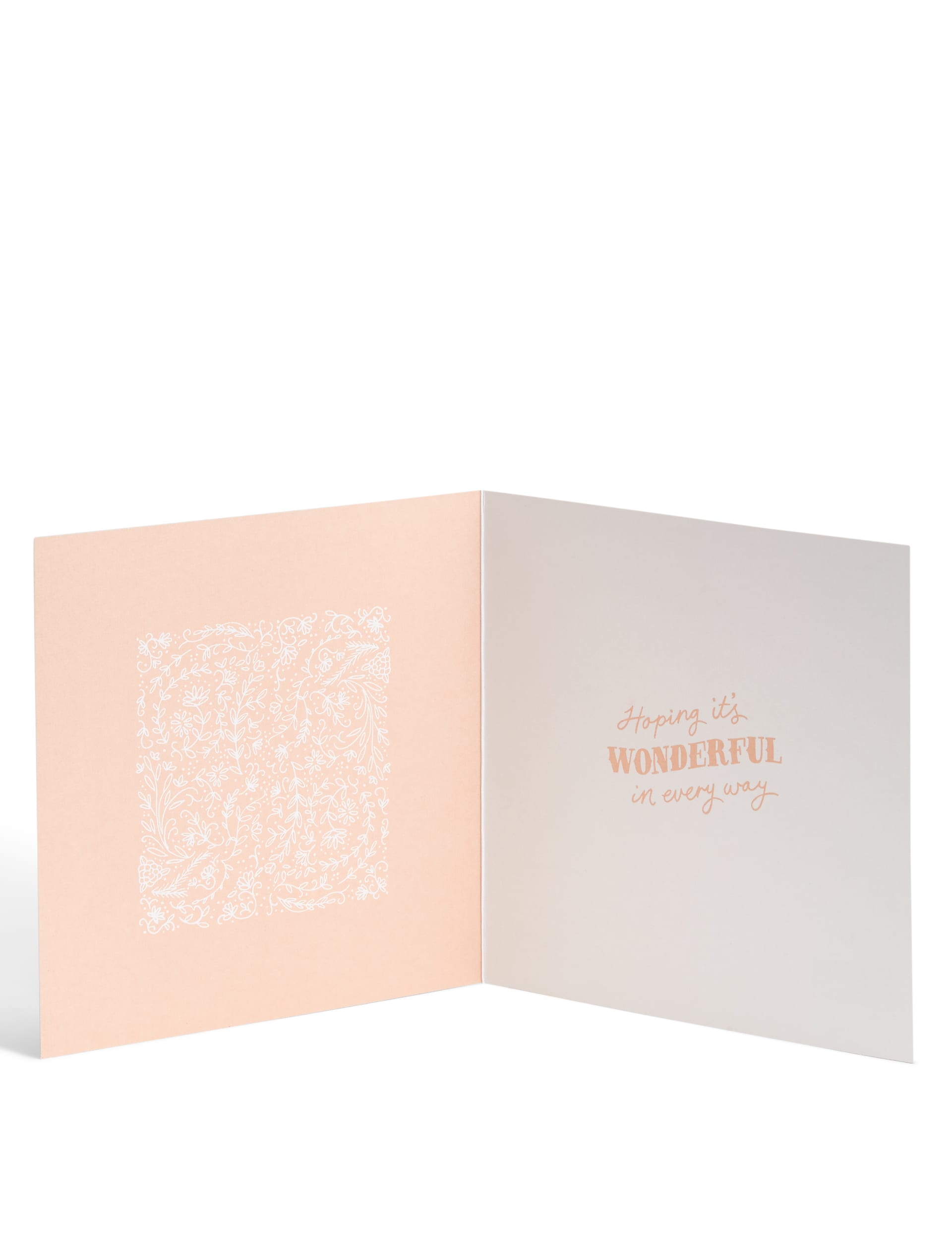 Rose Gold Typography Birthday Card Image 2 of 3