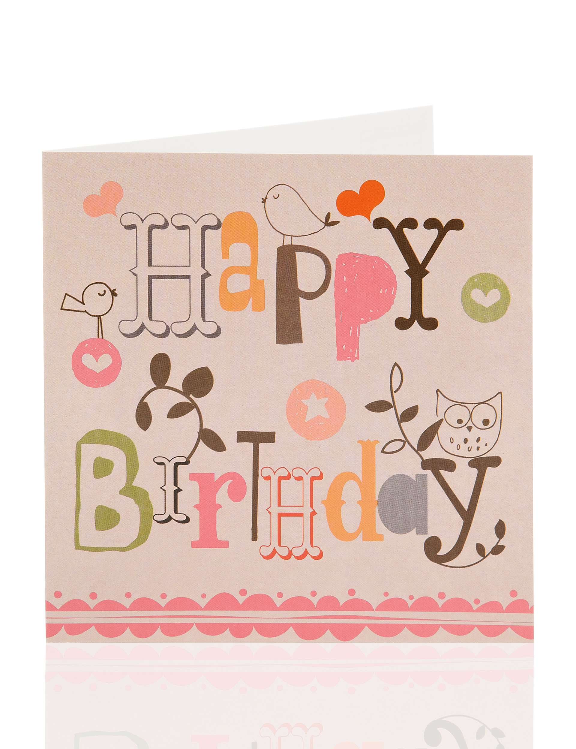Value Birds Birthday Card For Her M&S