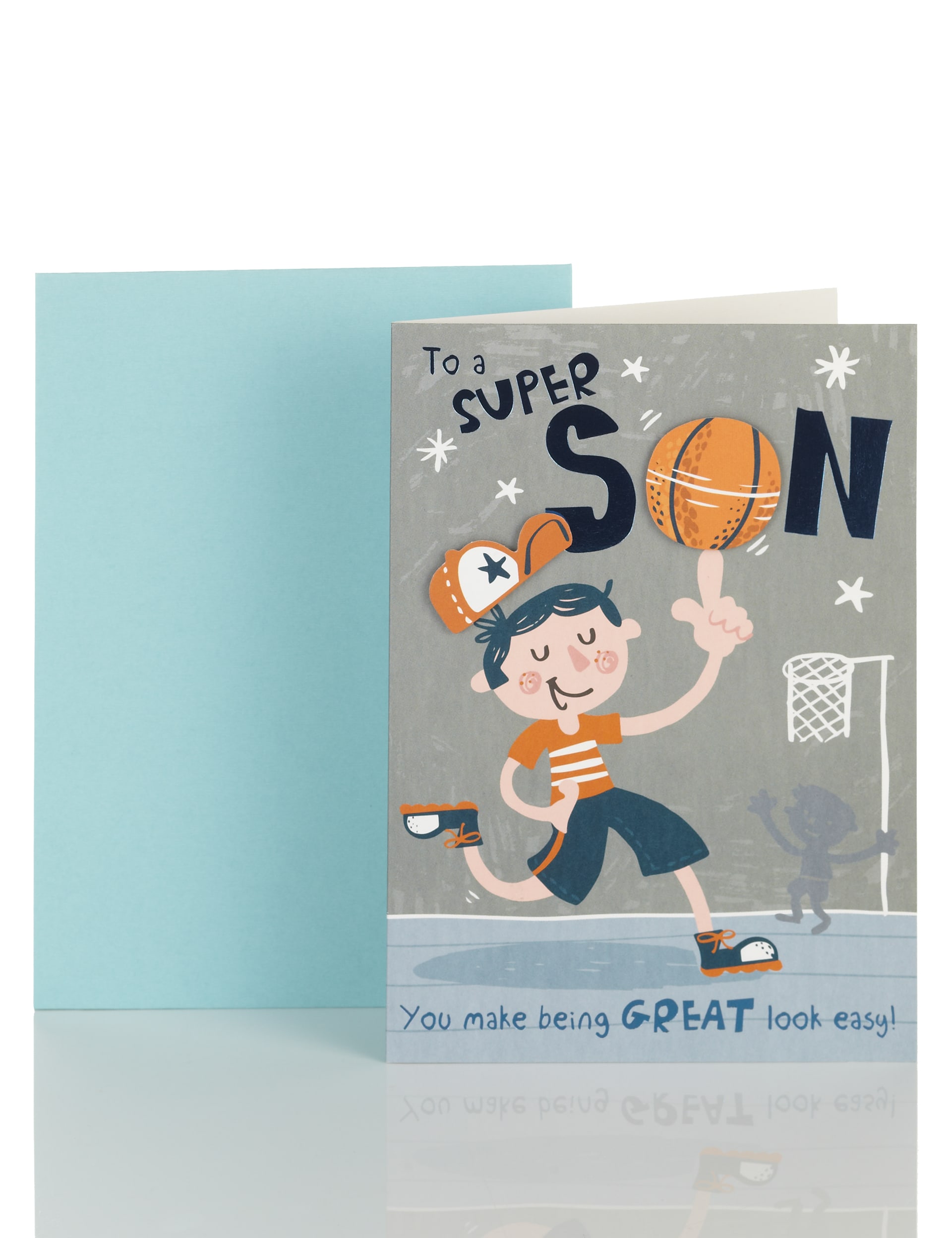 Basketball Son Birthday Card Image 1 of 2