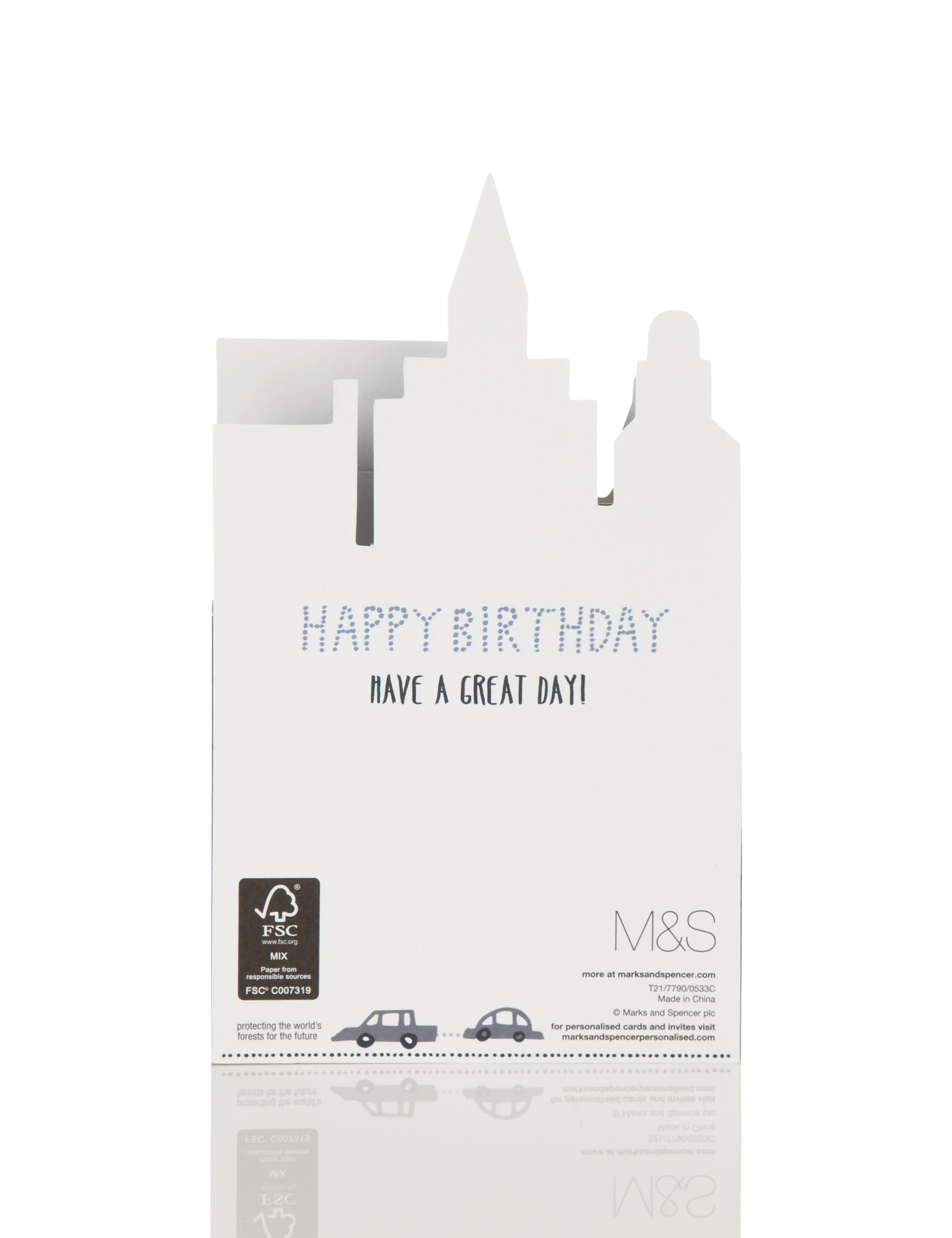 3D City Scene Son Birthday Card Image 1 of 2
