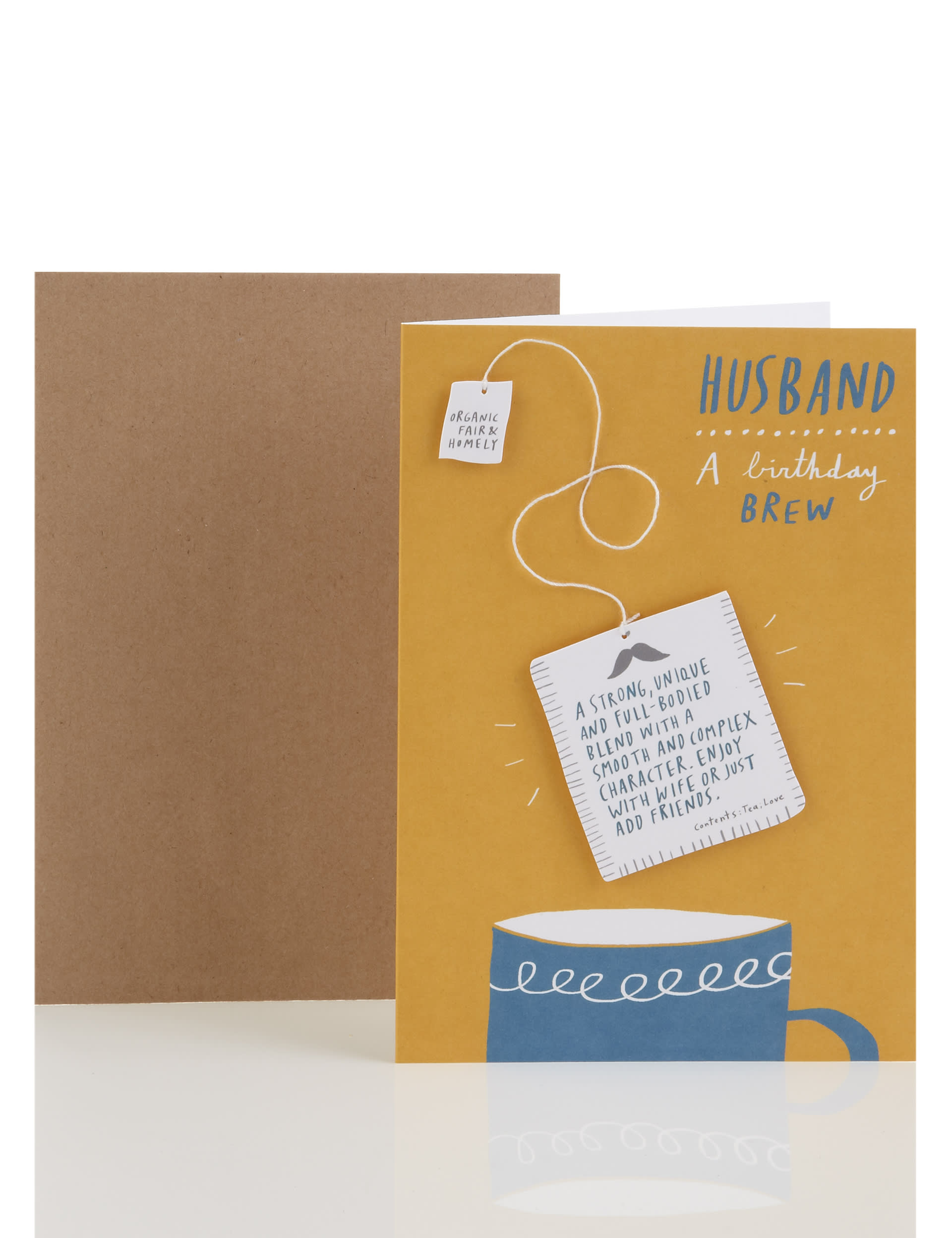 Cup of Tea Husband Birthday Card Image 1 of 2