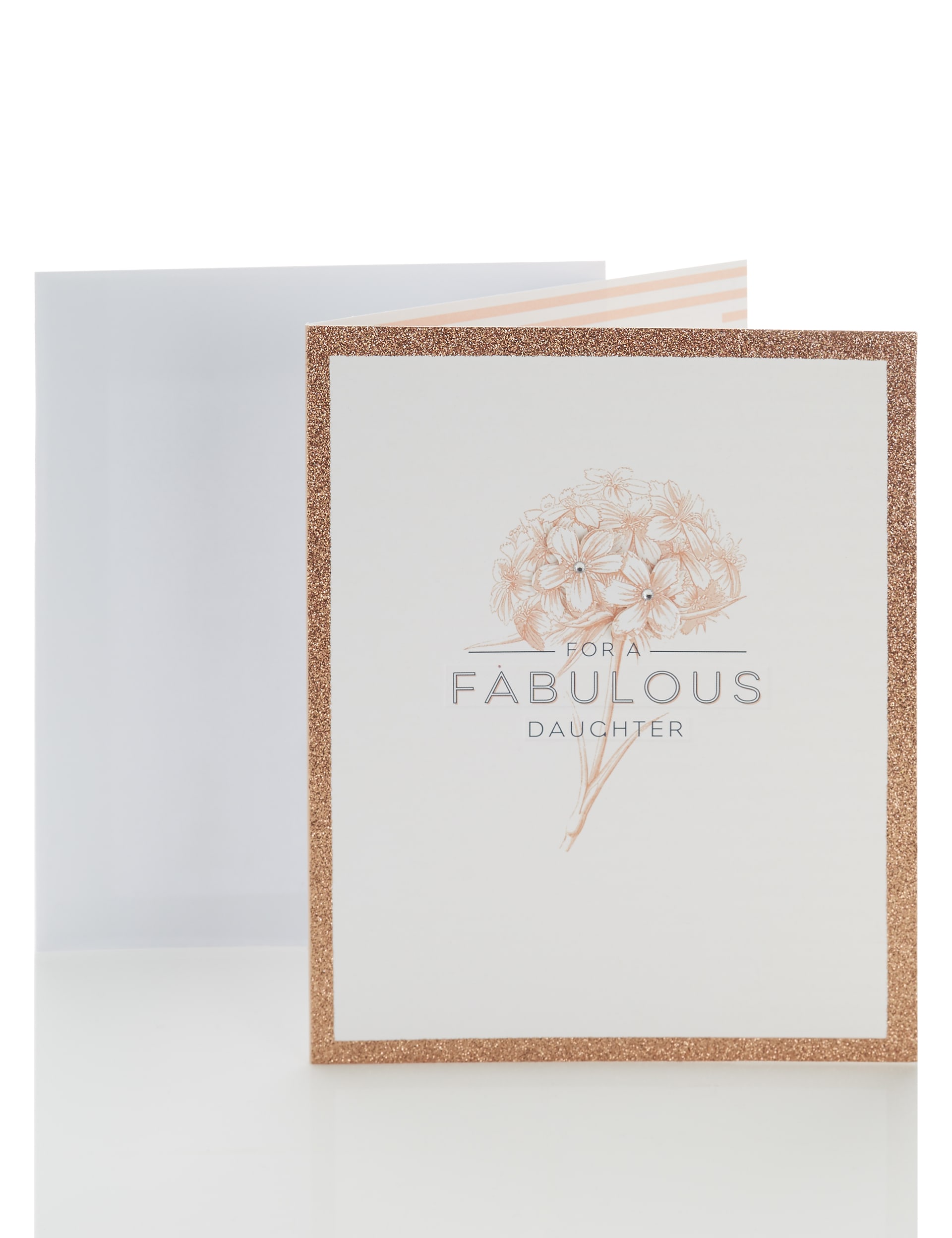 Happy Birthday Card for Daughter with Glitter Border Image 1 of 2