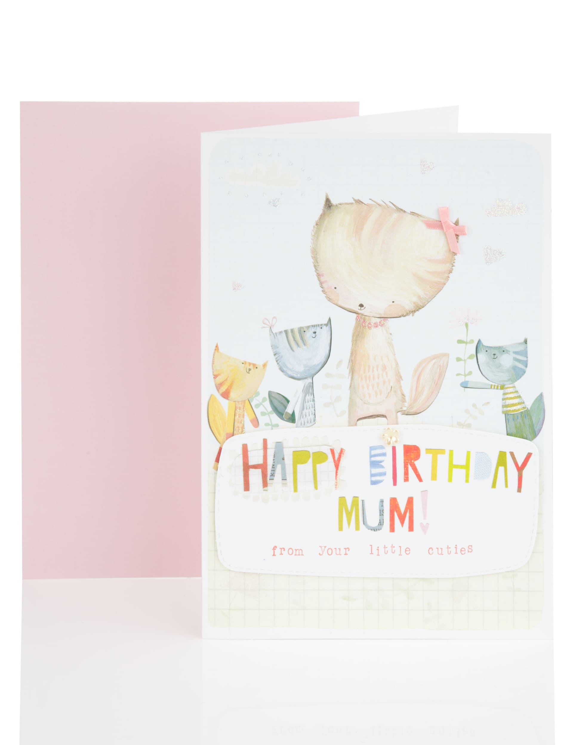 Cute Cat Mother Birthday Card Image 1 of 2