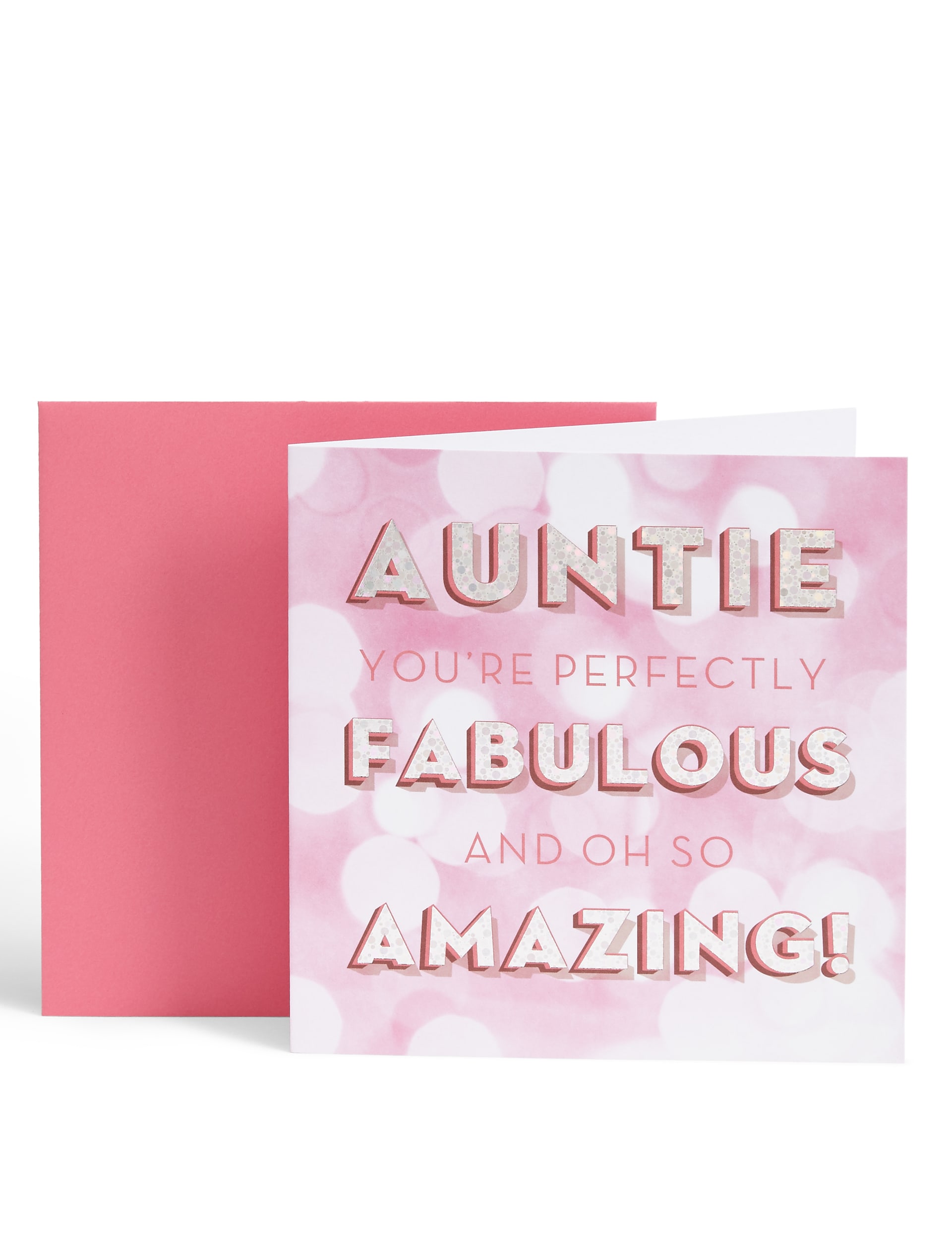 Fabulous, Amazing Auntie Birthday Card Image 1 of 2