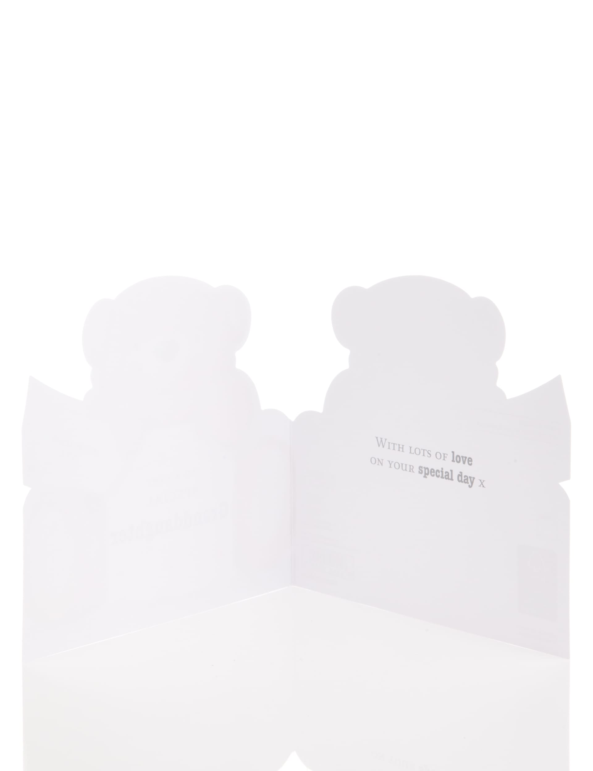 Teddy Present Granddaughter Birthday Card Image 1 of 2