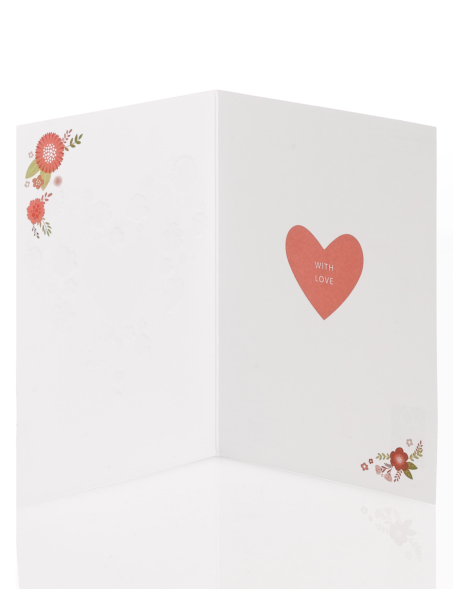 Floral Heart Birthday Card Image 1 of 2