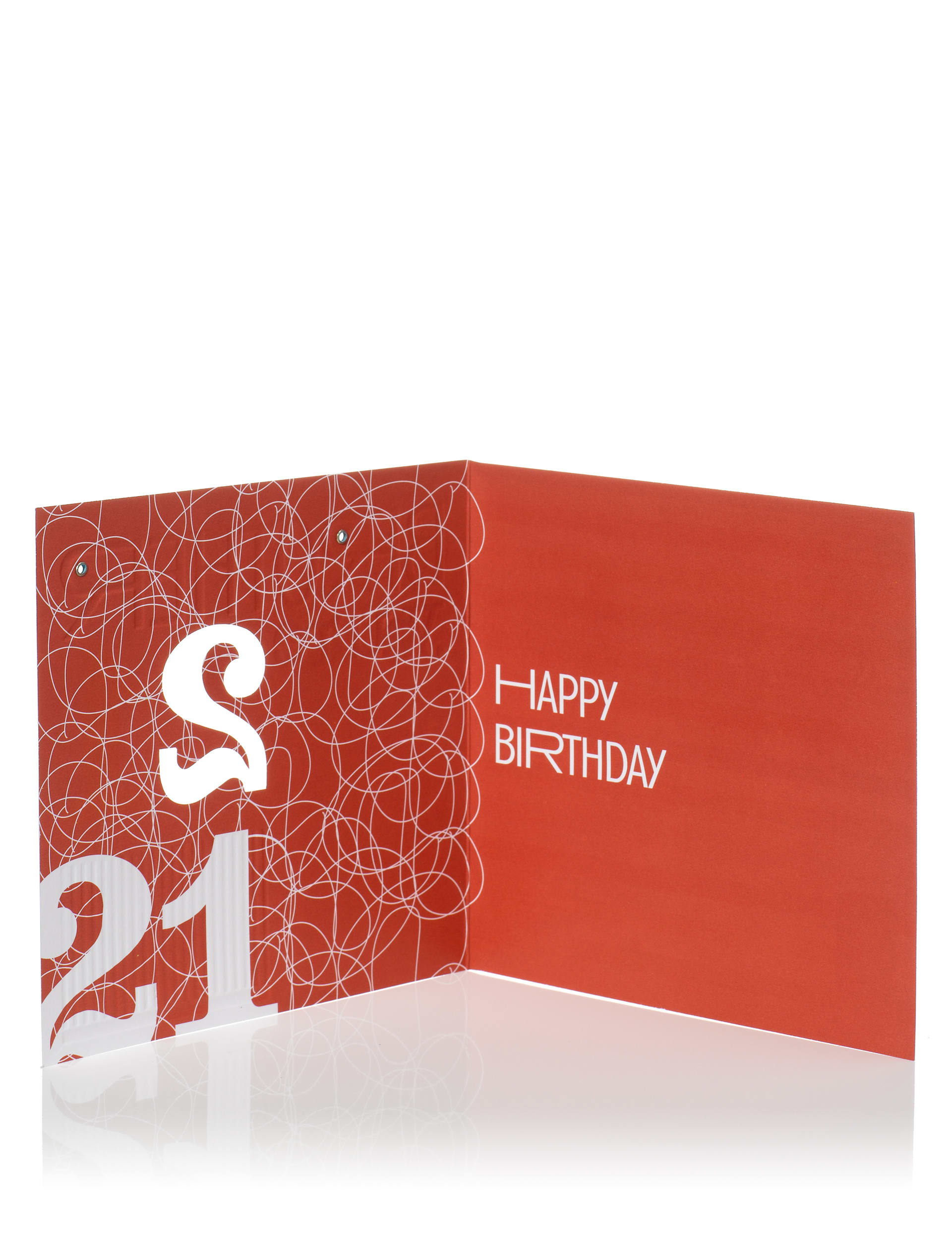 Sparkle Number 21 Brother Birthday Card Image 1 of 2