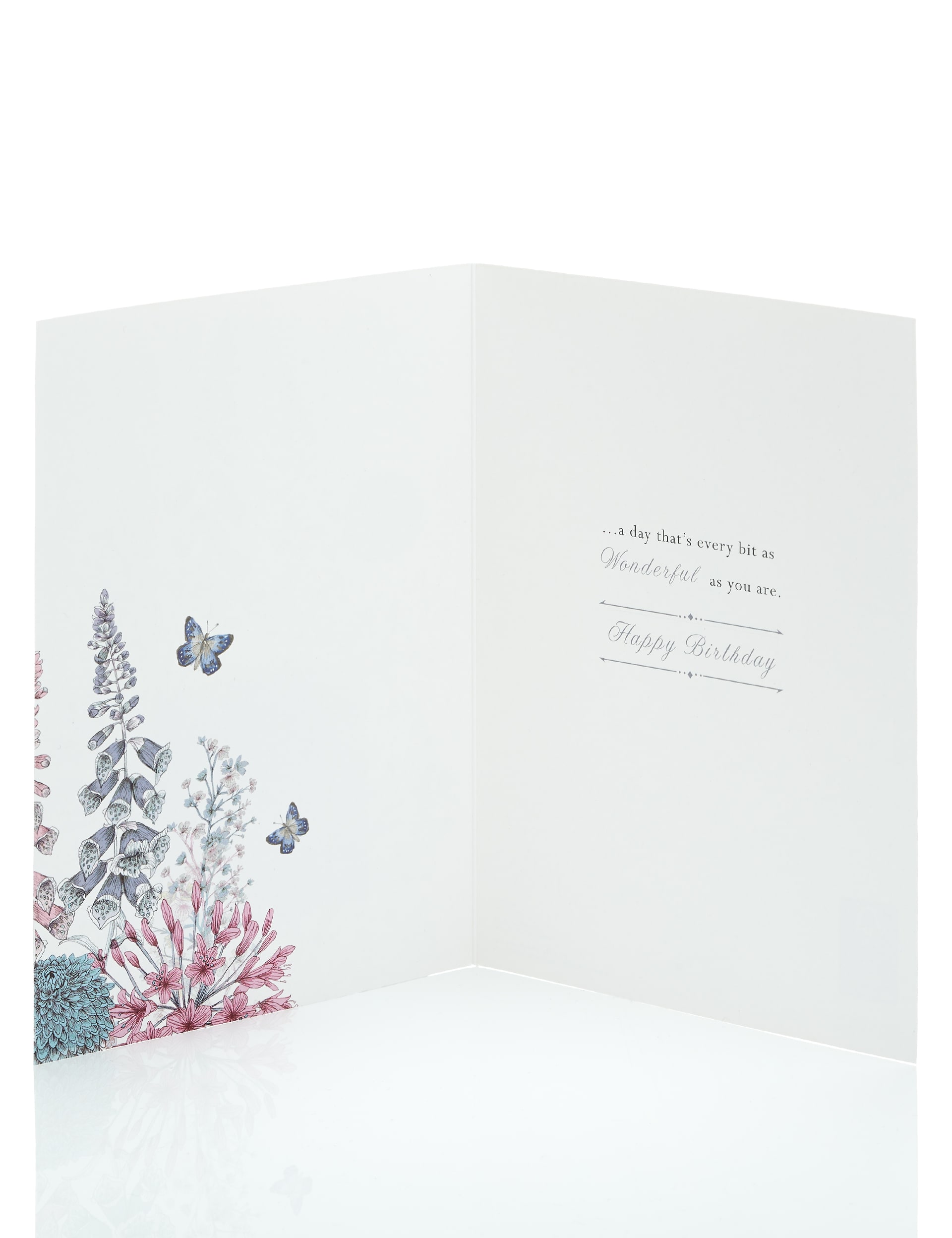 Classic Floral 80th Birthday Card Image 1 of 2