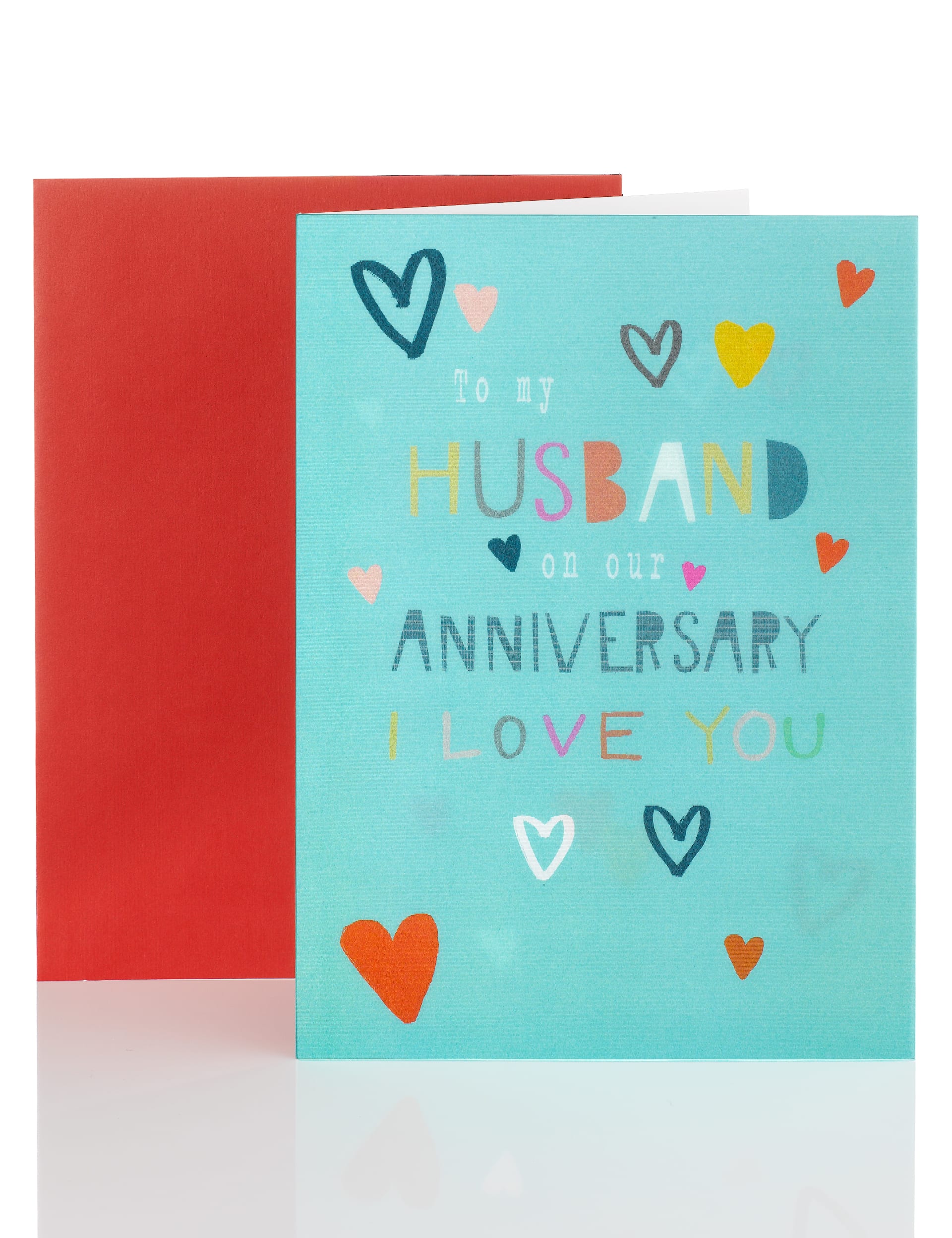 Holographic Husband Anniversary Card | M&S