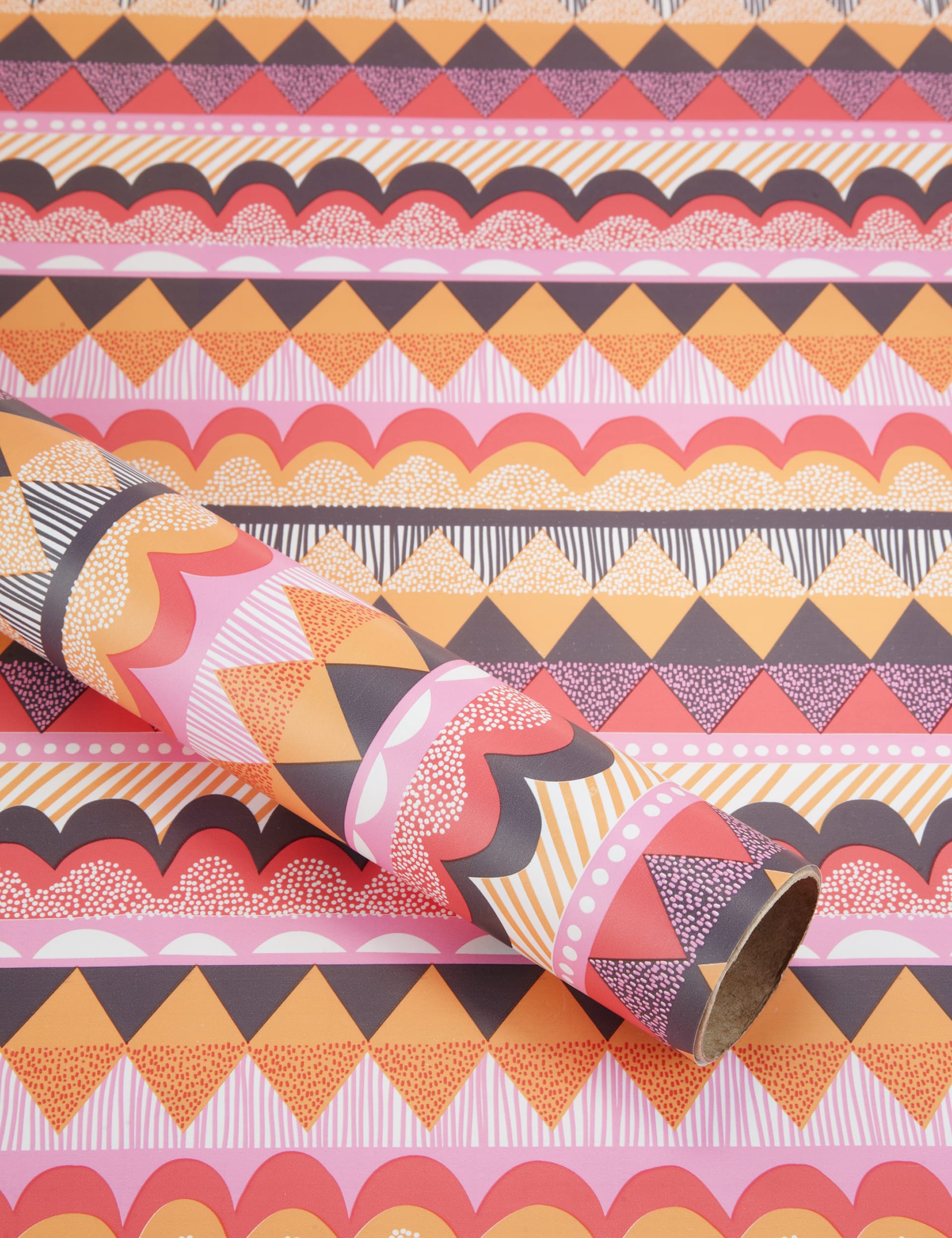Copper Geographic Sacllops Roll Wrap Image 1 of 1