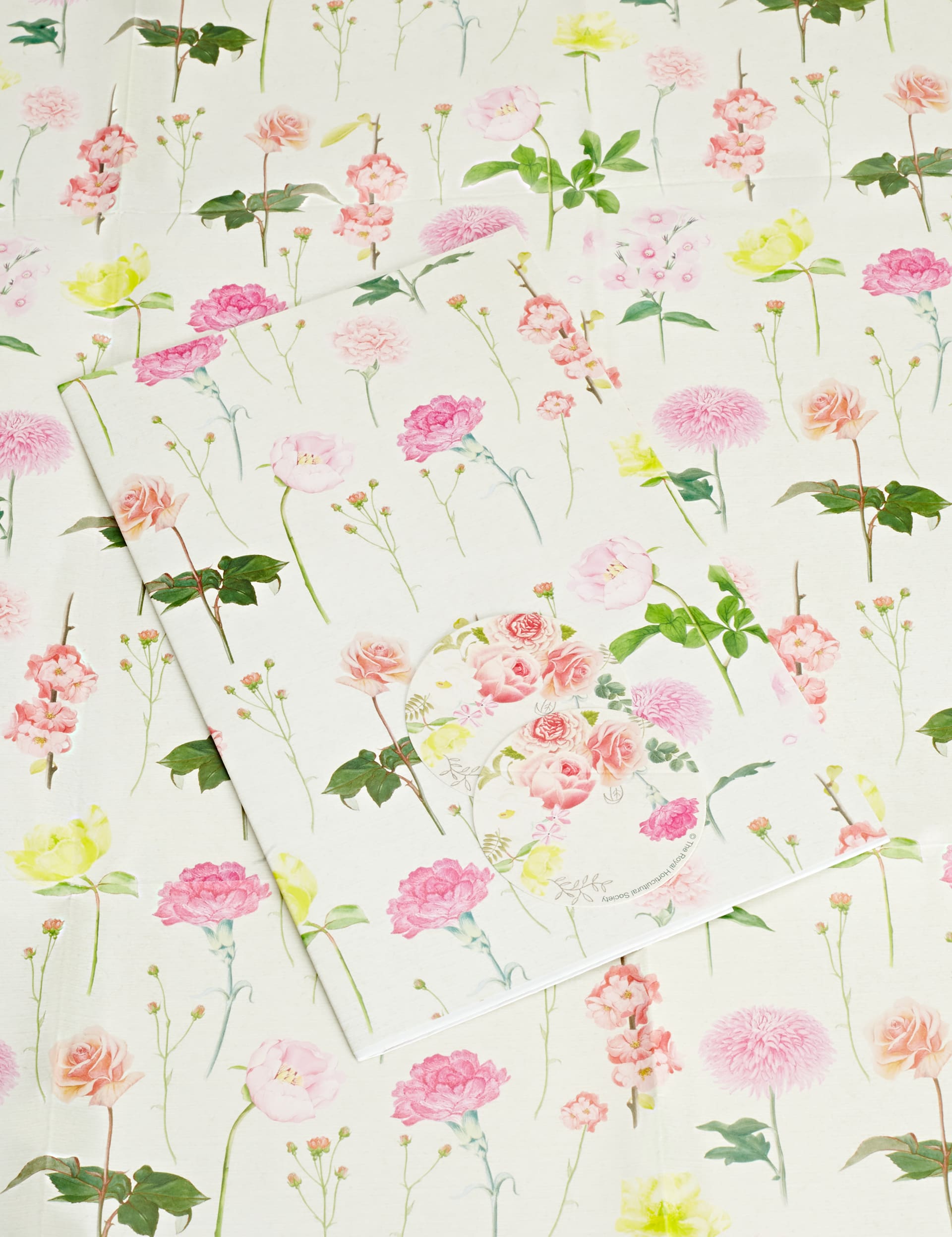 Royal Horticultural Society Floral Sheet Wrapping Paper Image 1 of 1