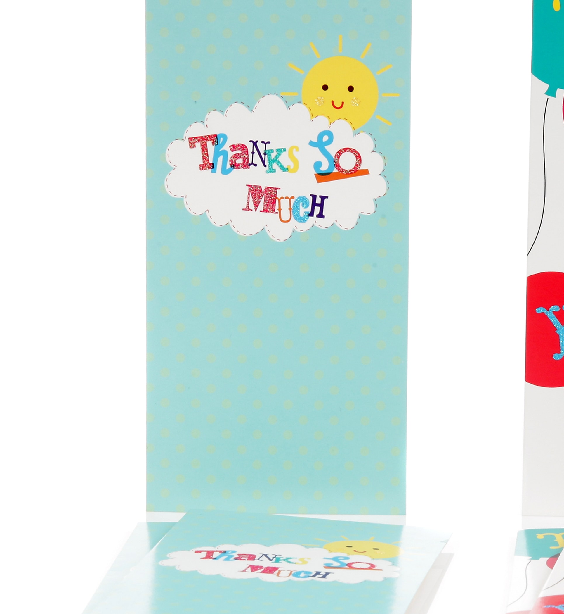6 Bright Balloon Sunshine Thank You Duo Multipack Cards Image 1 of 2