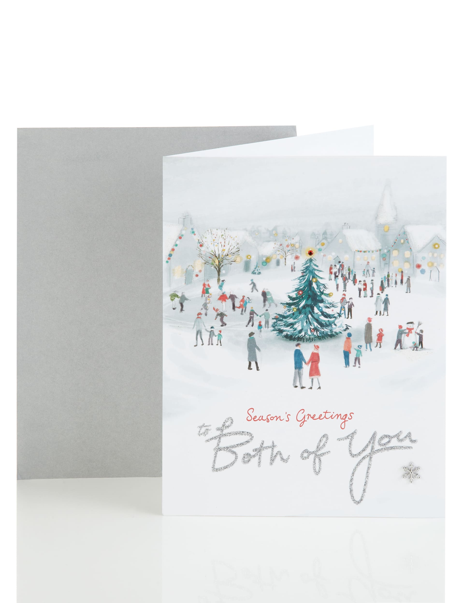 Both of You Festive Scene Christmas Card Image 2 of 3